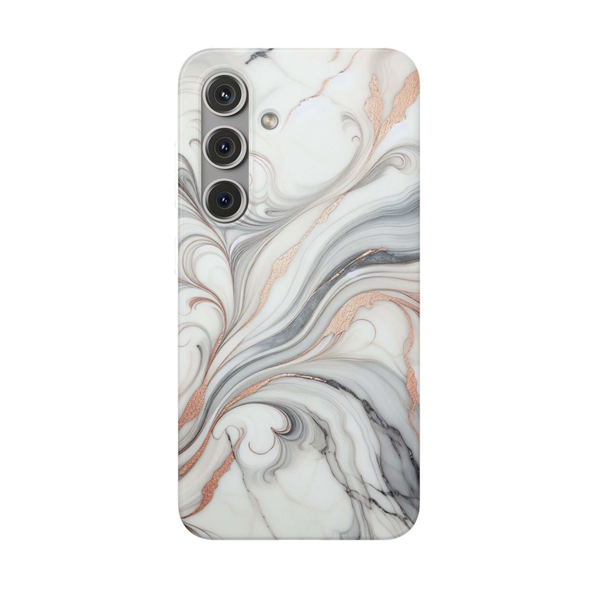 Marble Theme Printed Trendy Resistant Flexi Phone Back Case - Image 7