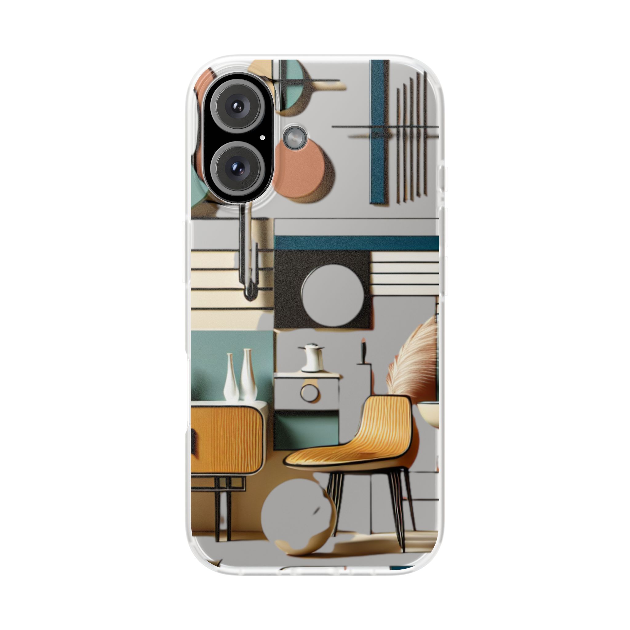 Modern House Trendy Resistant Flexi Phone Back Case - Image 2