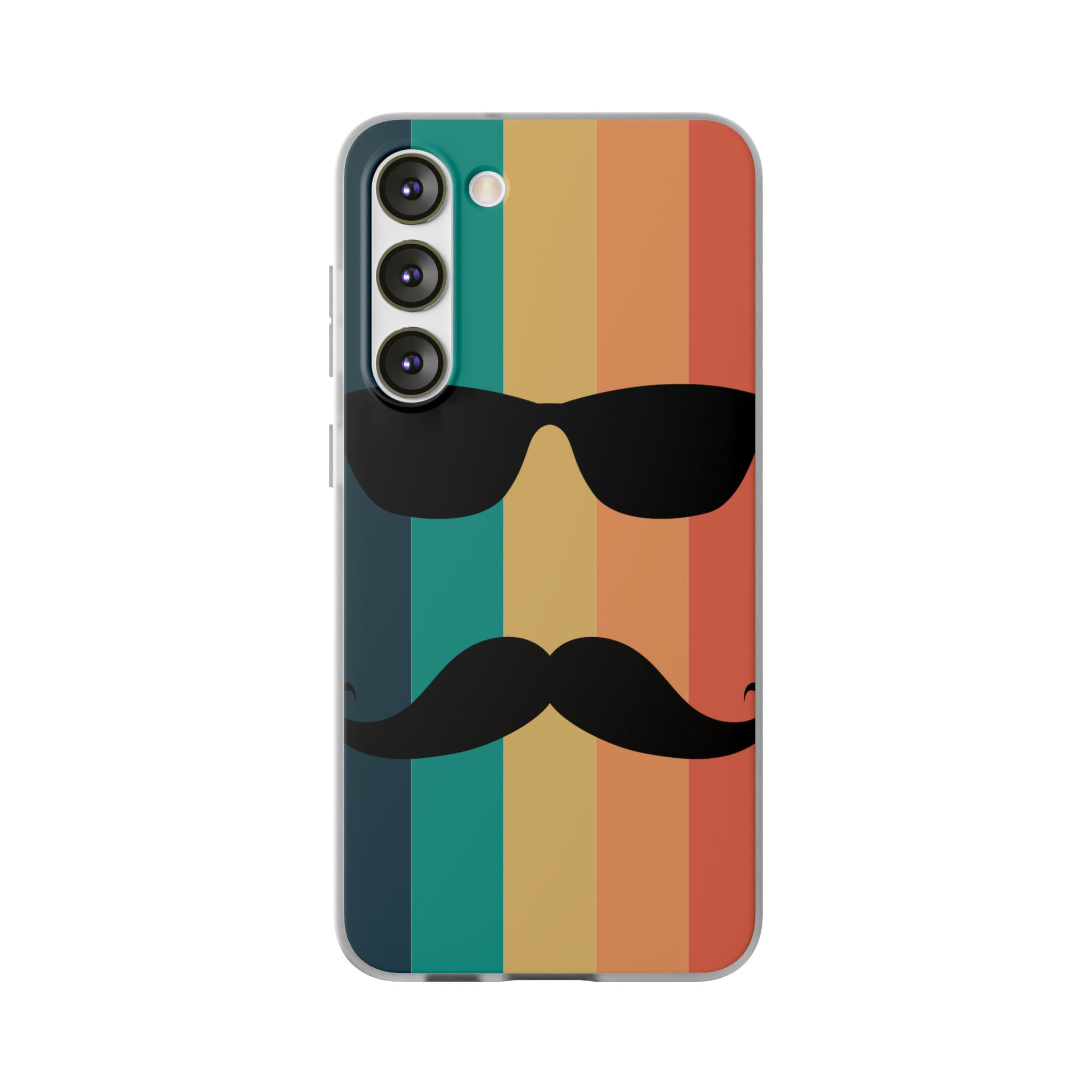 Sunglass & Moustache Trendy Resistant Flexi Case - Image 5