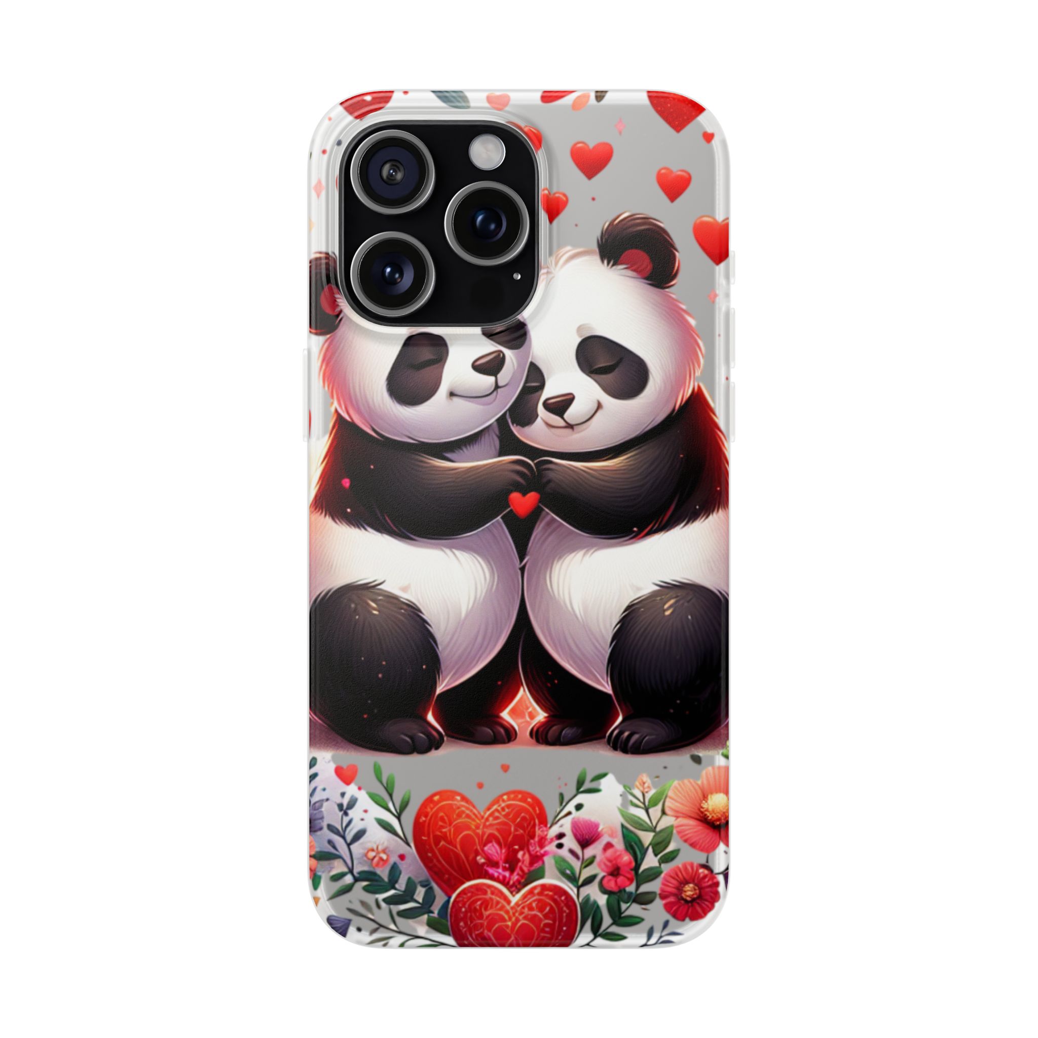 Panda Love Trendy Resistant Flexi Phone Back Case - Image 4