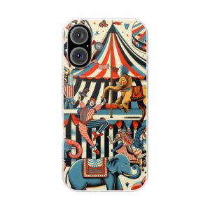 Circus Adventure Trendy Resistant Flexi Phone Back Case