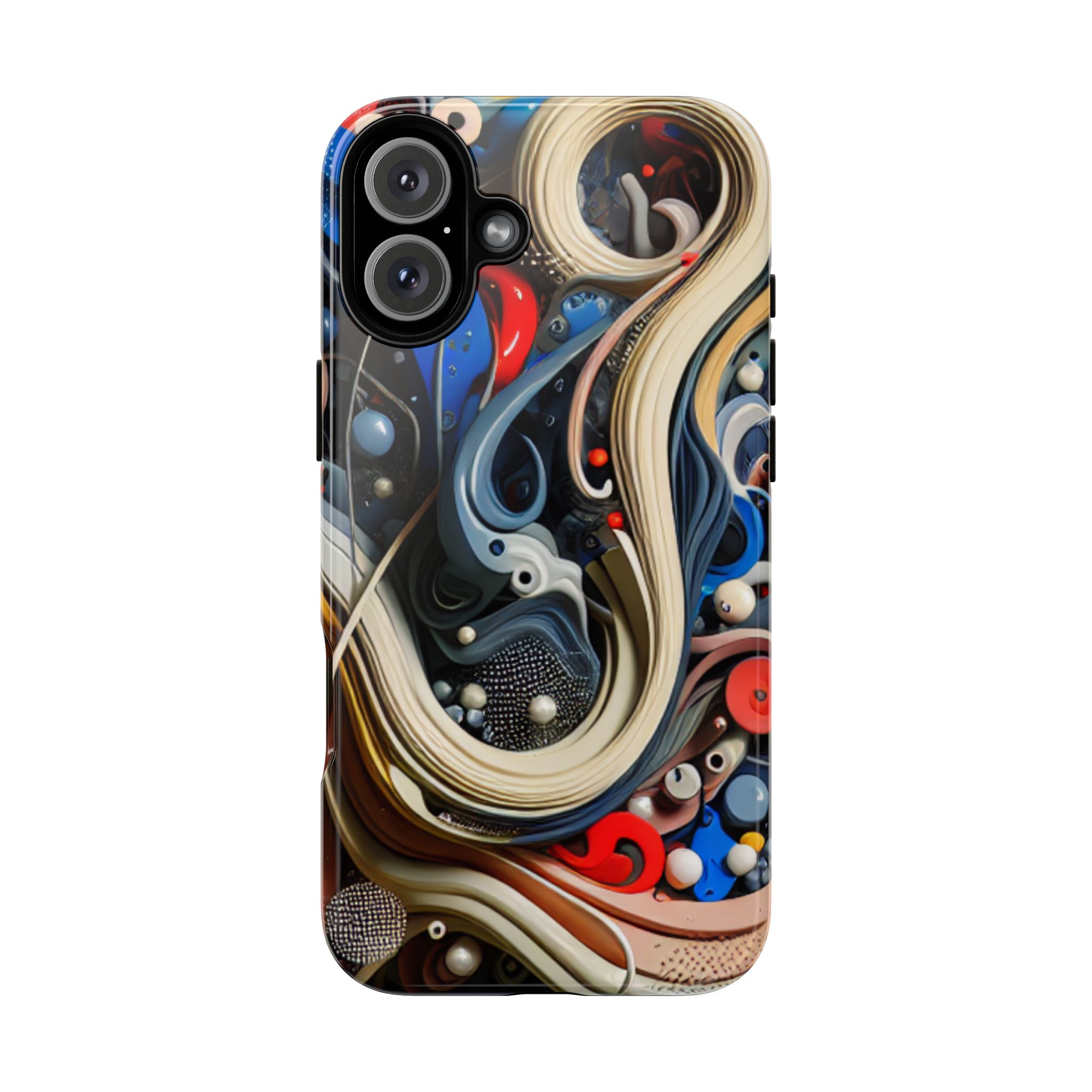 Colors Abstract Fun Trendy Slim Resistant Tough Phone Case - Image 2