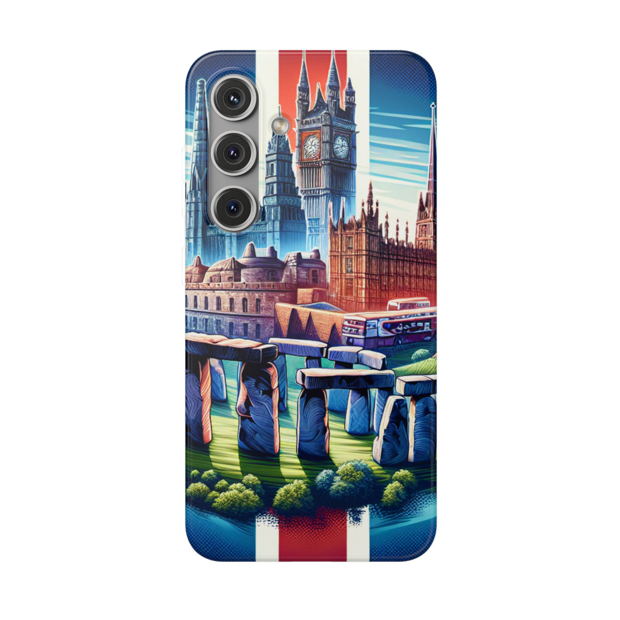 UK Art & Culture Printed Trendy Resistant Flexi Case - Image 7