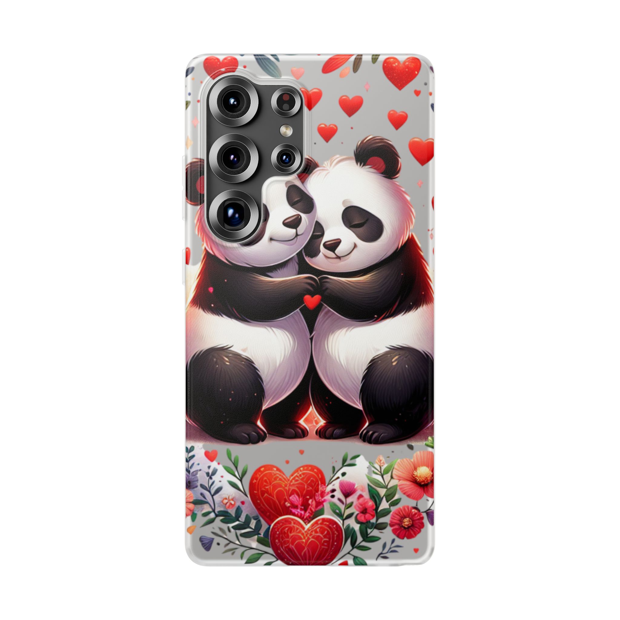 Panda Love Trendy Resistant Flexi Phone Back Case - Image 2