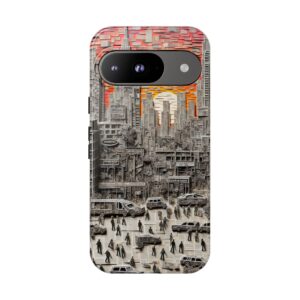 Paper Art Scenary Resistant Trendy Tough Phone Case