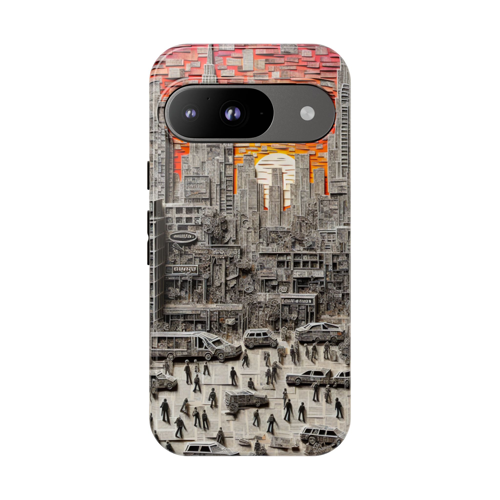 Paper Art Scenary Resistant Trendy Tough Phone Case