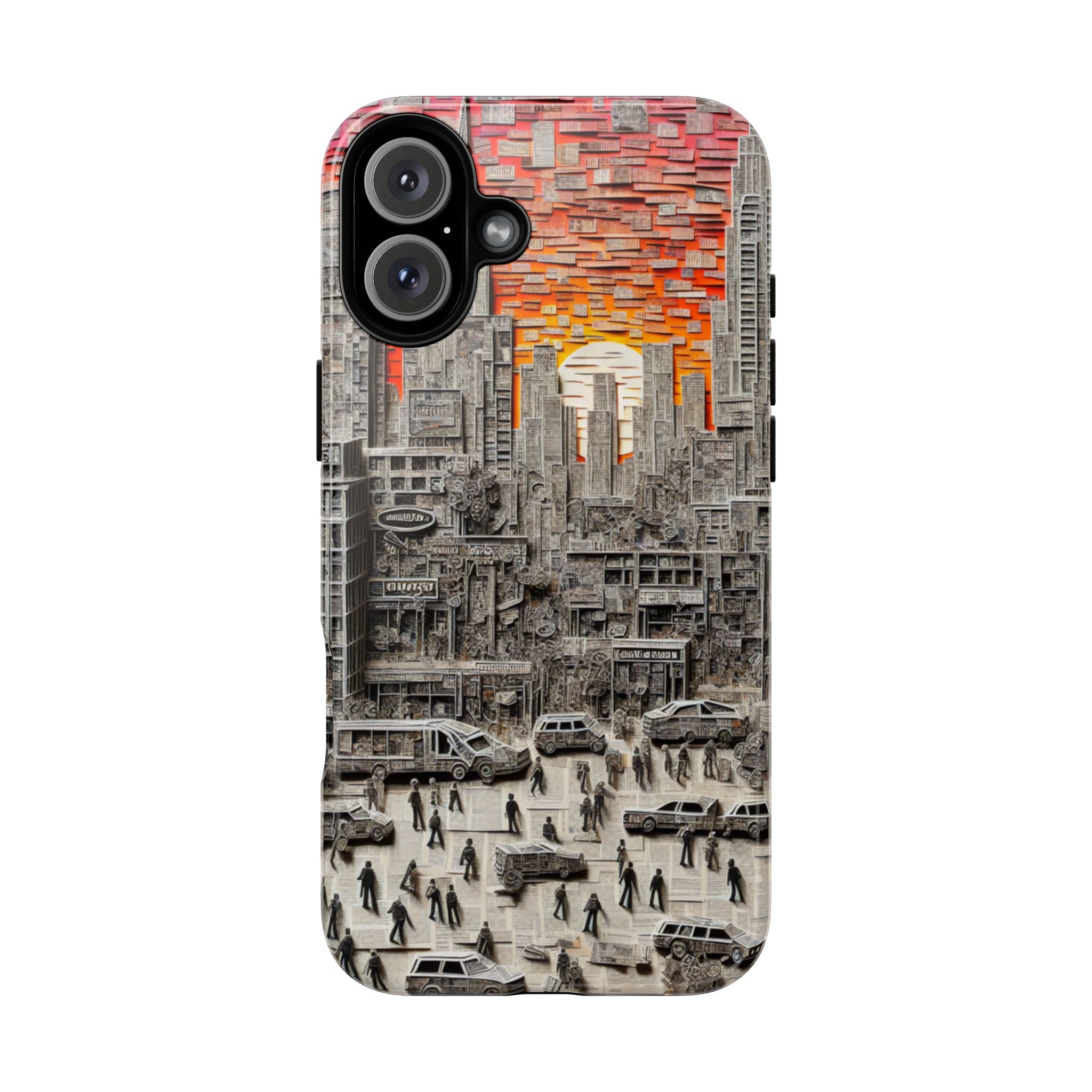 Paper Art Scenary Resistant Trendy Tough Phone Case - Image 10