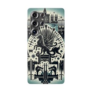 Ancient King Crest Theme Trendy Resistant Flexi Phone Back Case
