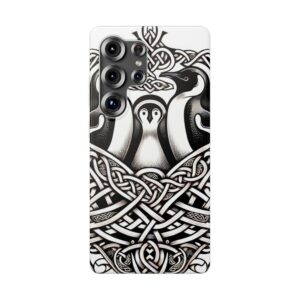 Birds With Artistic Pattern Trendy Resistant Flexi Phone Back Case