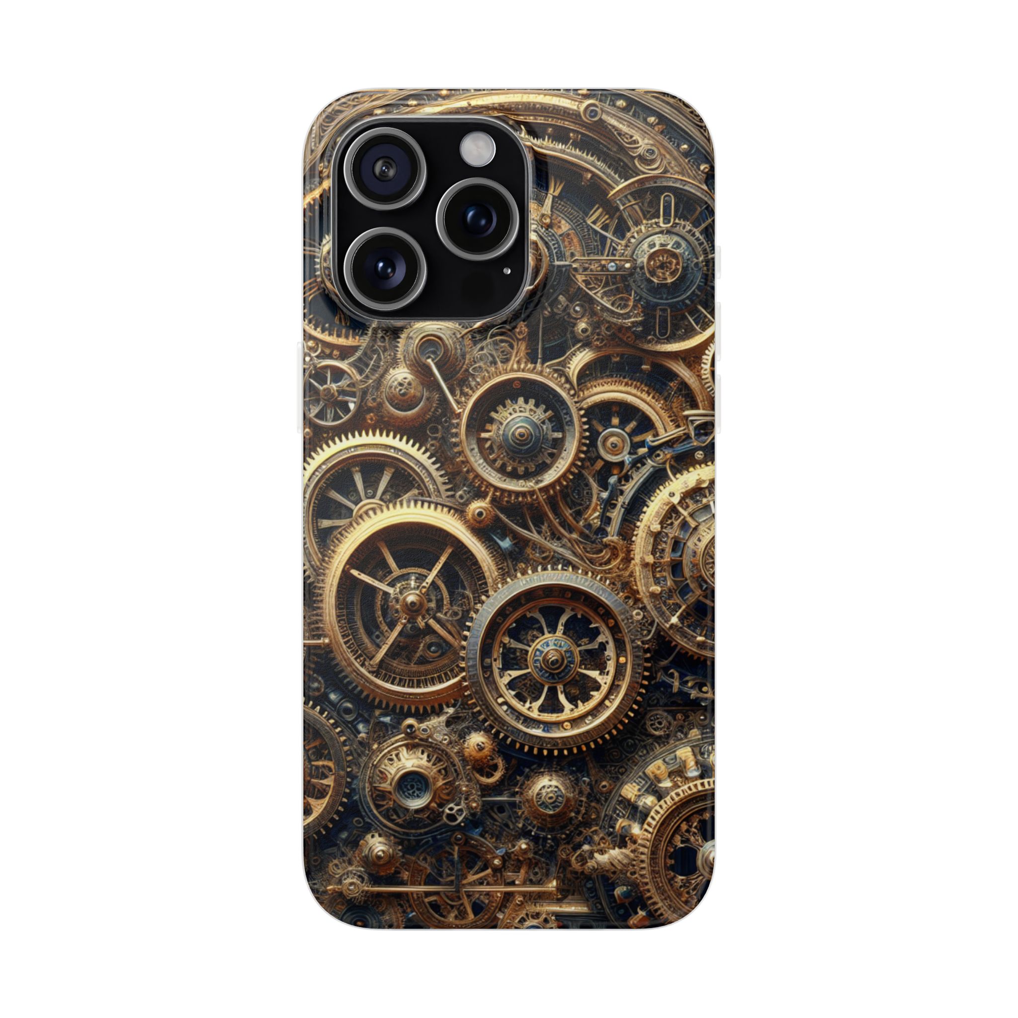 Steampunk Gallery Trendy Resistant Flexi Phone Back Case - Image 3