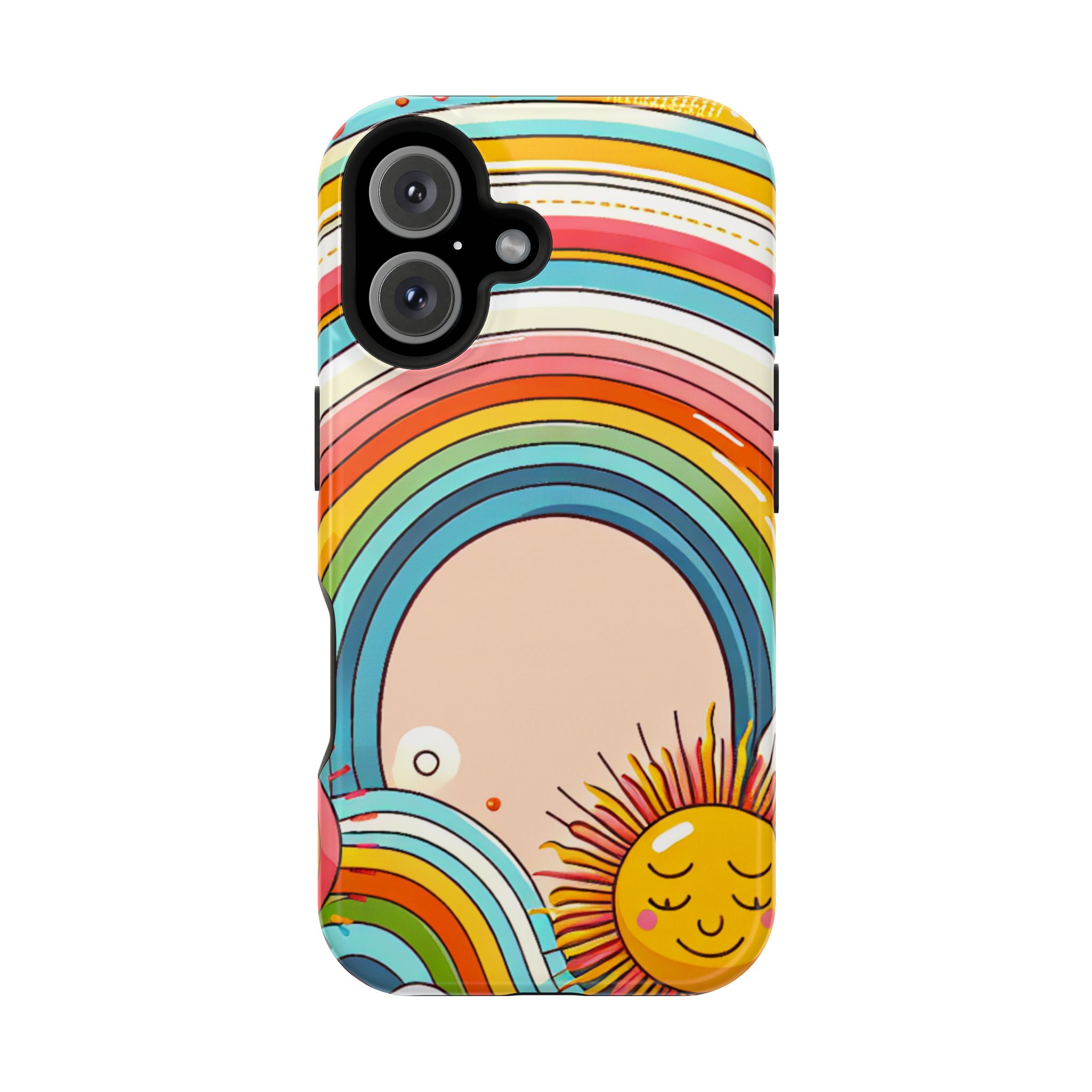 Rainbow Sunshine Impact-Resistant Phone Back Case - Image 2