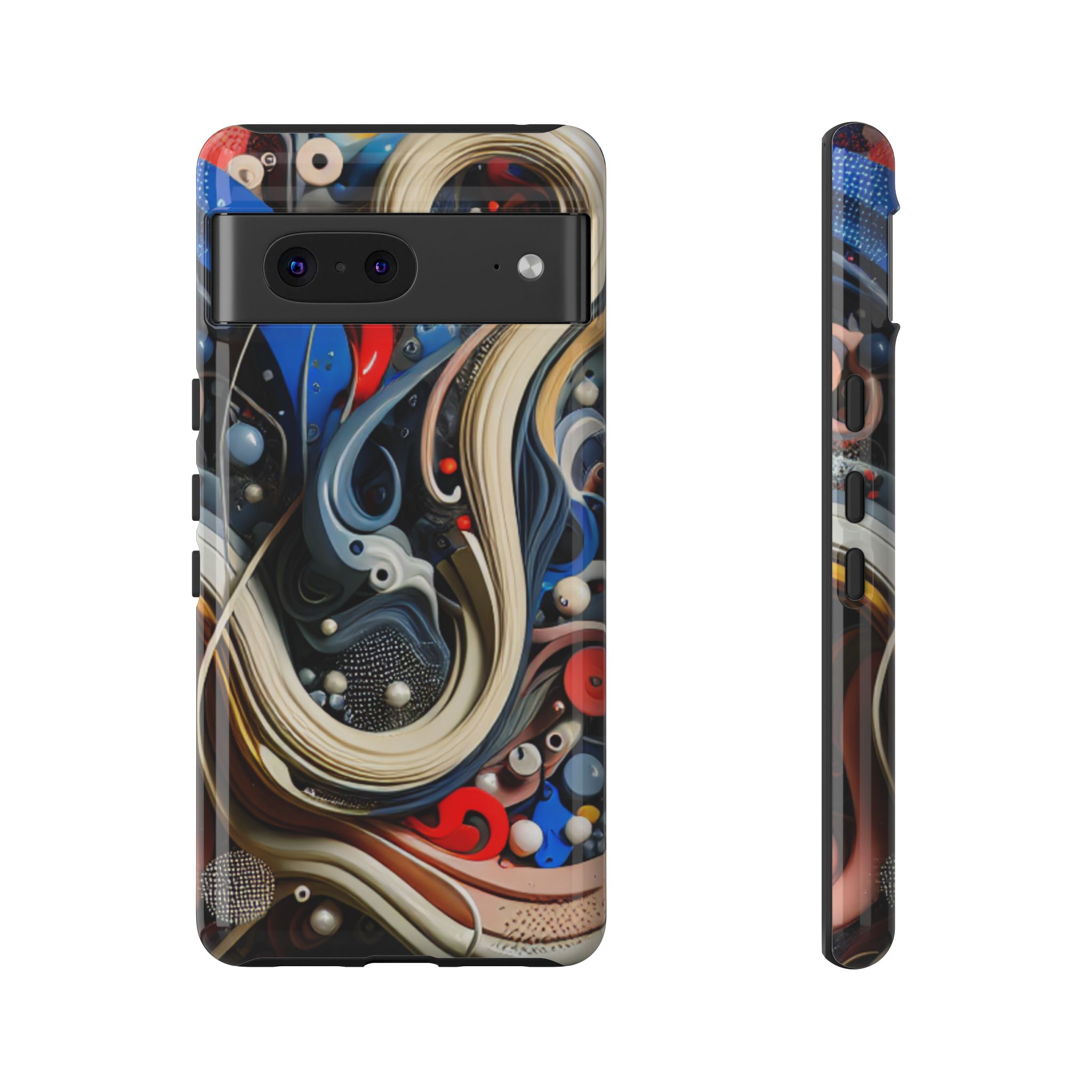 Colors Abstract Fun Trendy Slim Resistant Tough Phone Case - Image 5