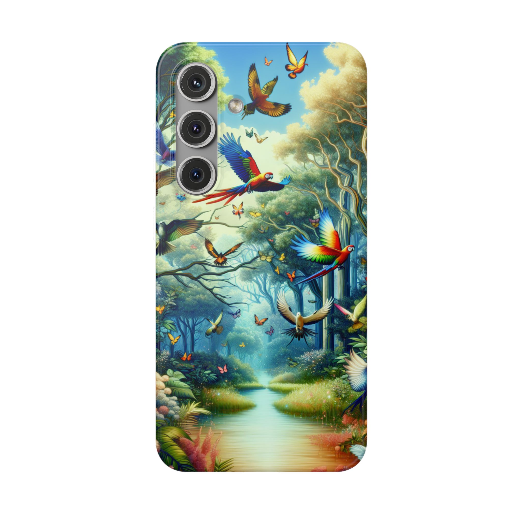 Birds Wild World Trendy Resistant Flexi Phone Back Case - Image 7