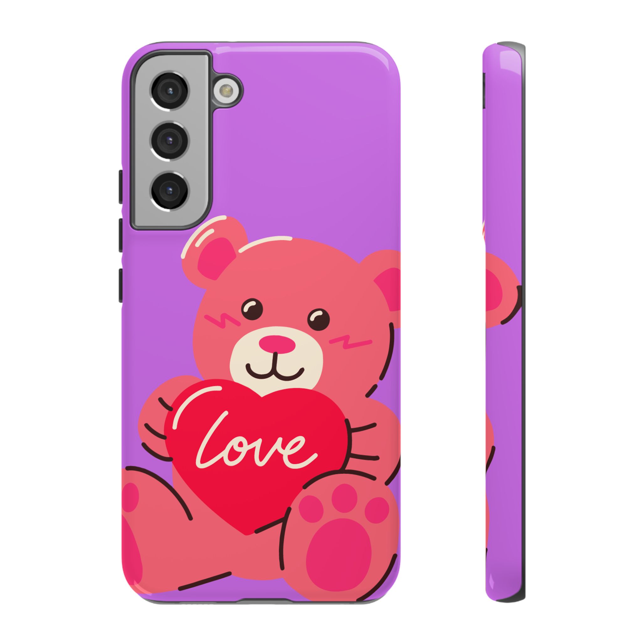 Teddy Love Forever Resistant Trendy Tough Phone Case - Image 6