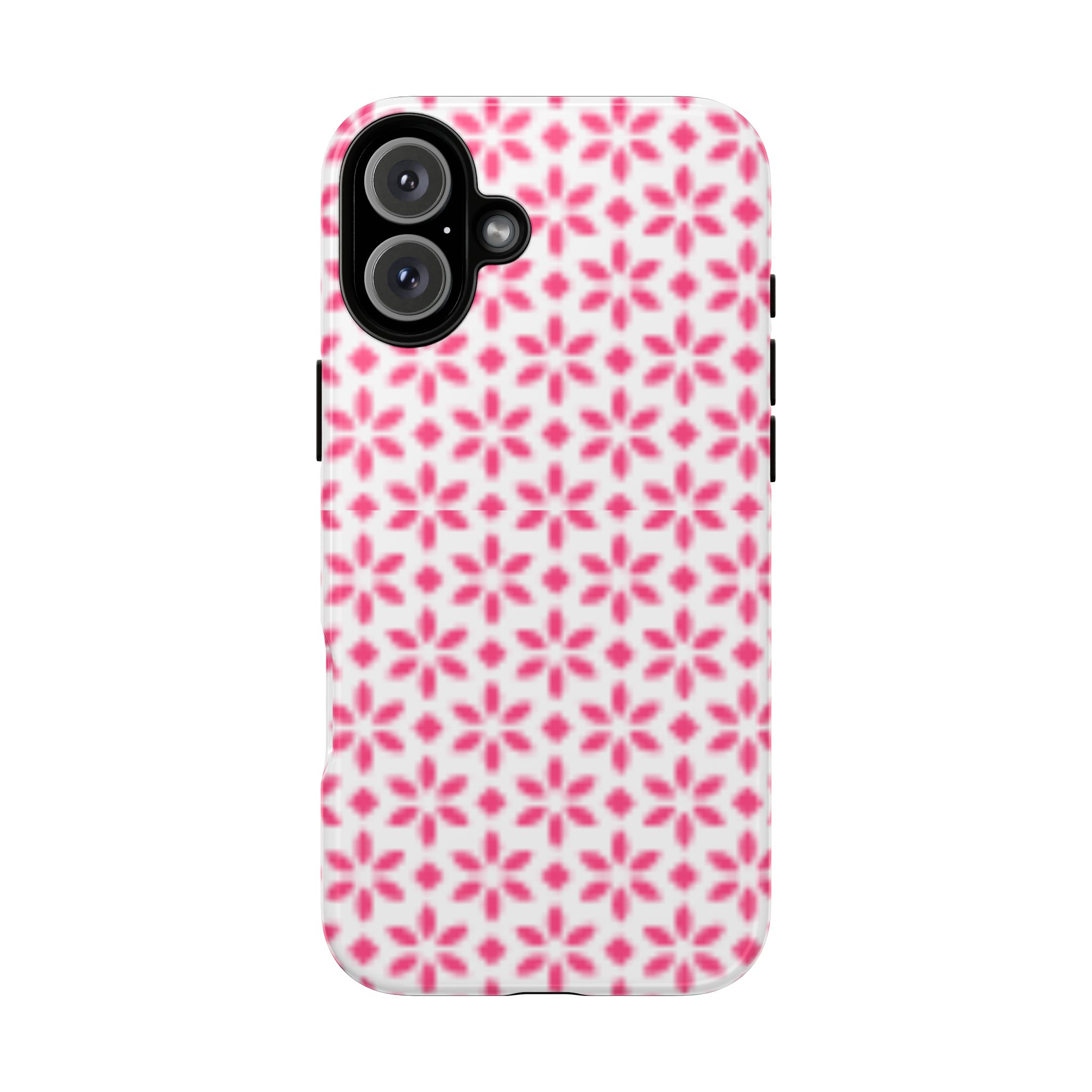 Flower Pattern Print Trendy Resistant Tough Phone Case - Image 4