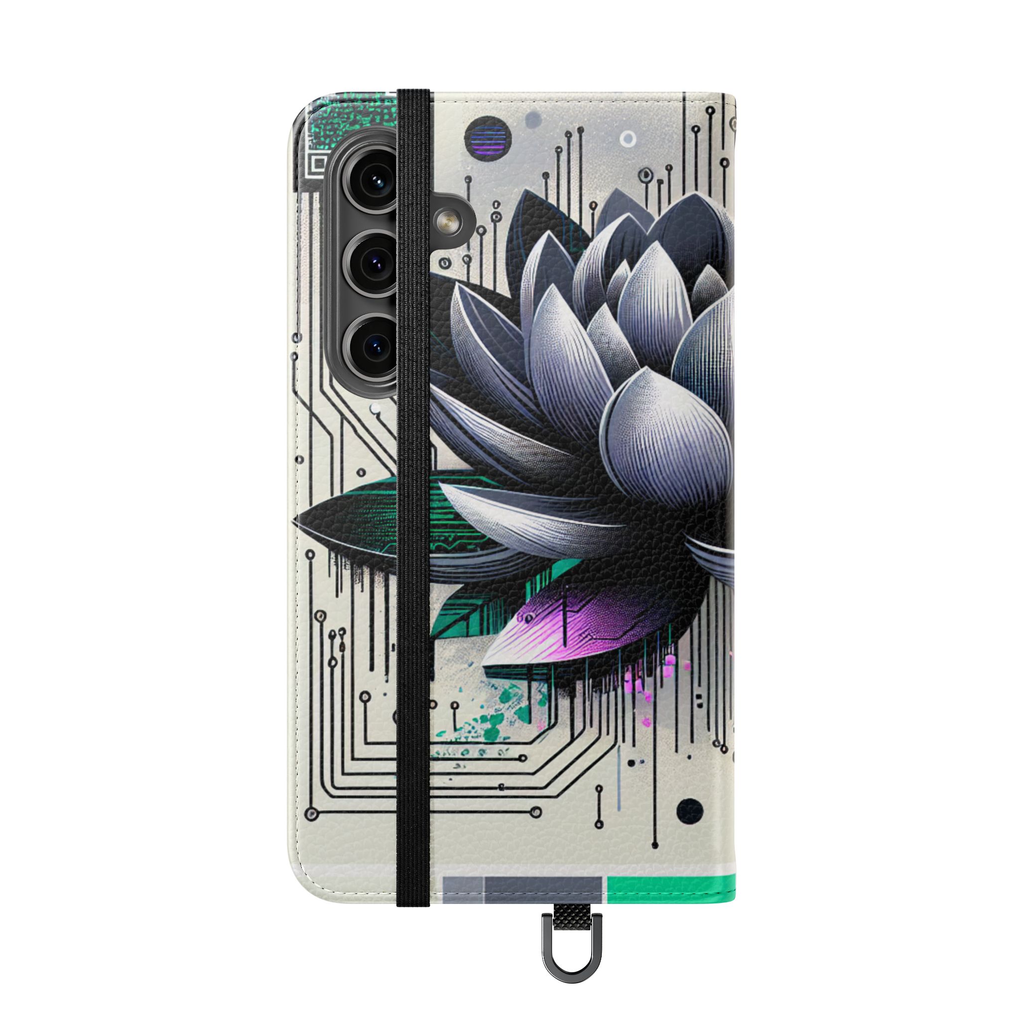 Blue Lotus Theme Soft Flip Case - Image 6