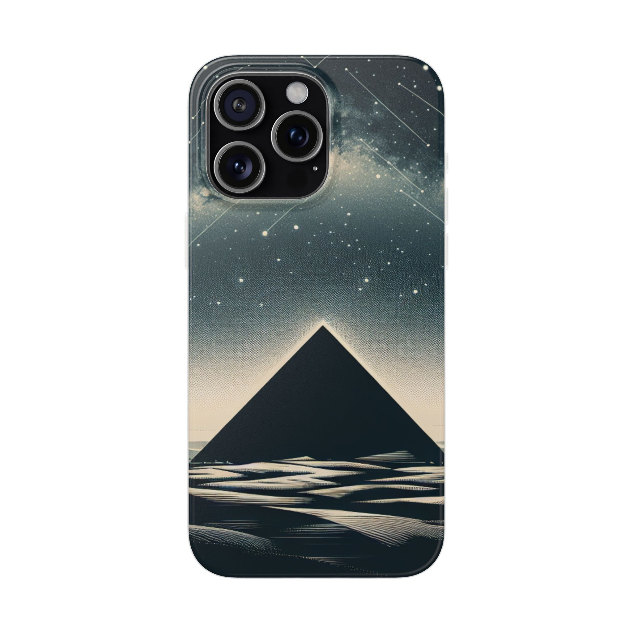 Pyramid In Night Sky Trendy Resistant Flexi Phone Back Case - Image 4