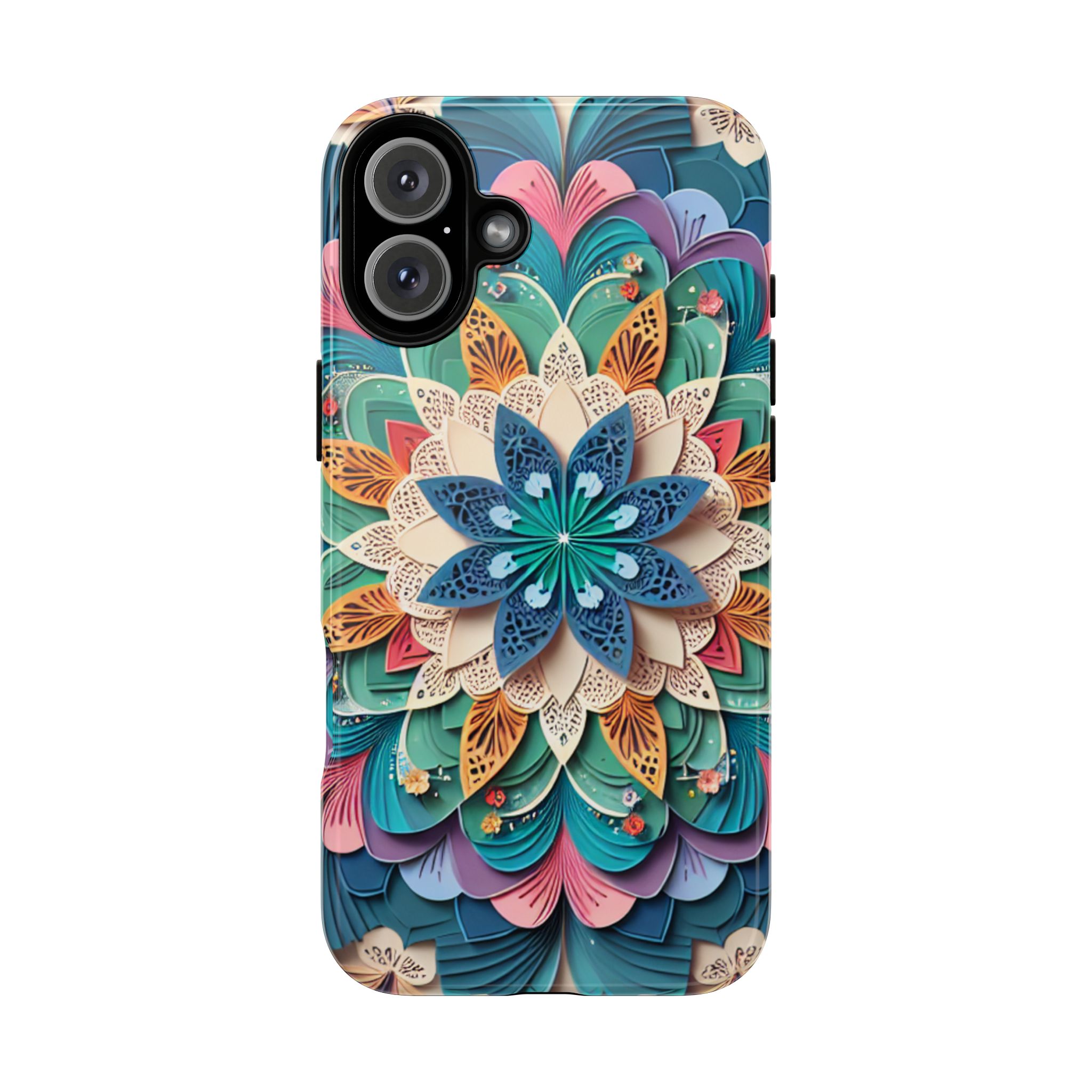 Butterfly Themed Mandala Trendy Tough Case - Image 9