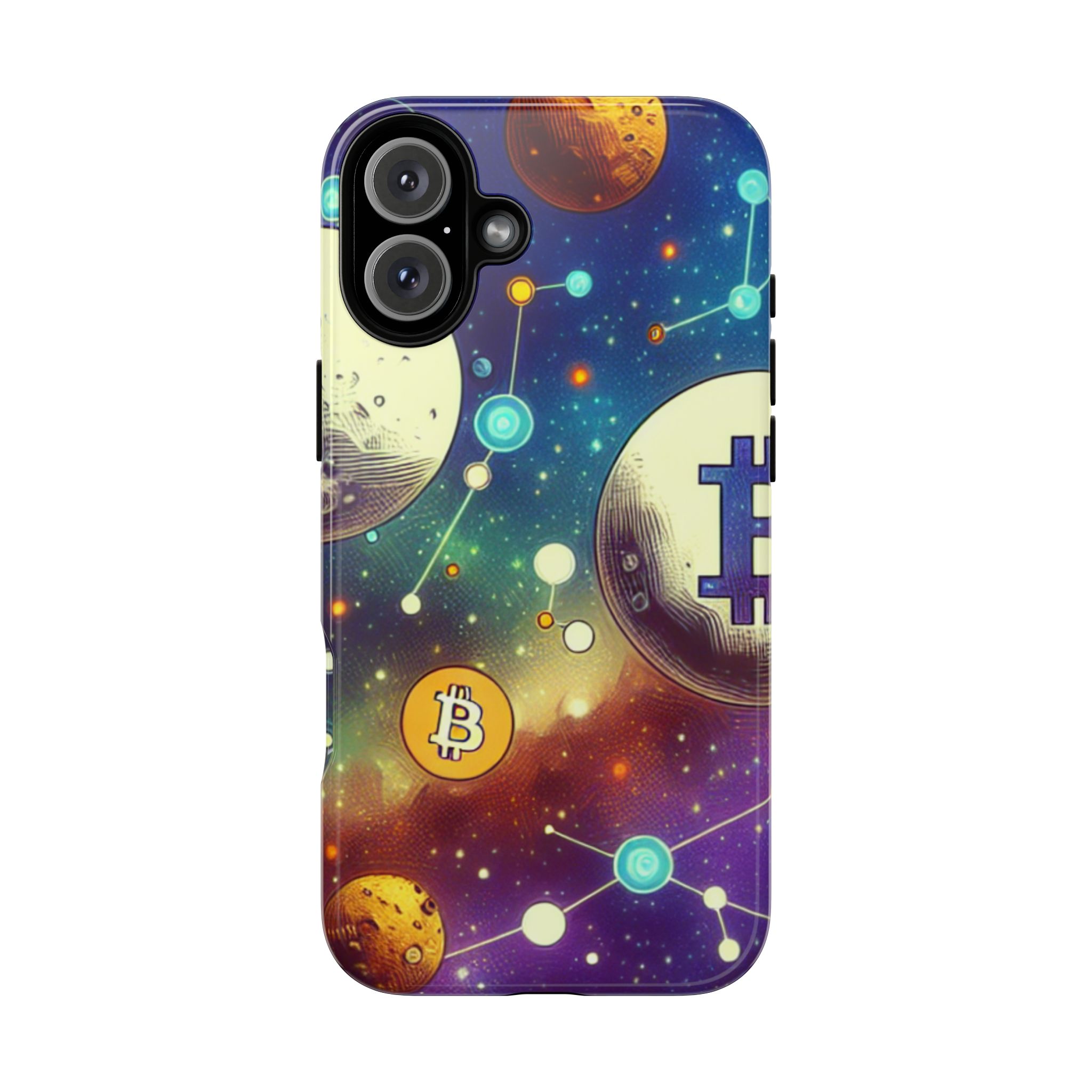 Crypto Universe Trendy Popular Sleek Resistant Tough Phone Case - Image 5