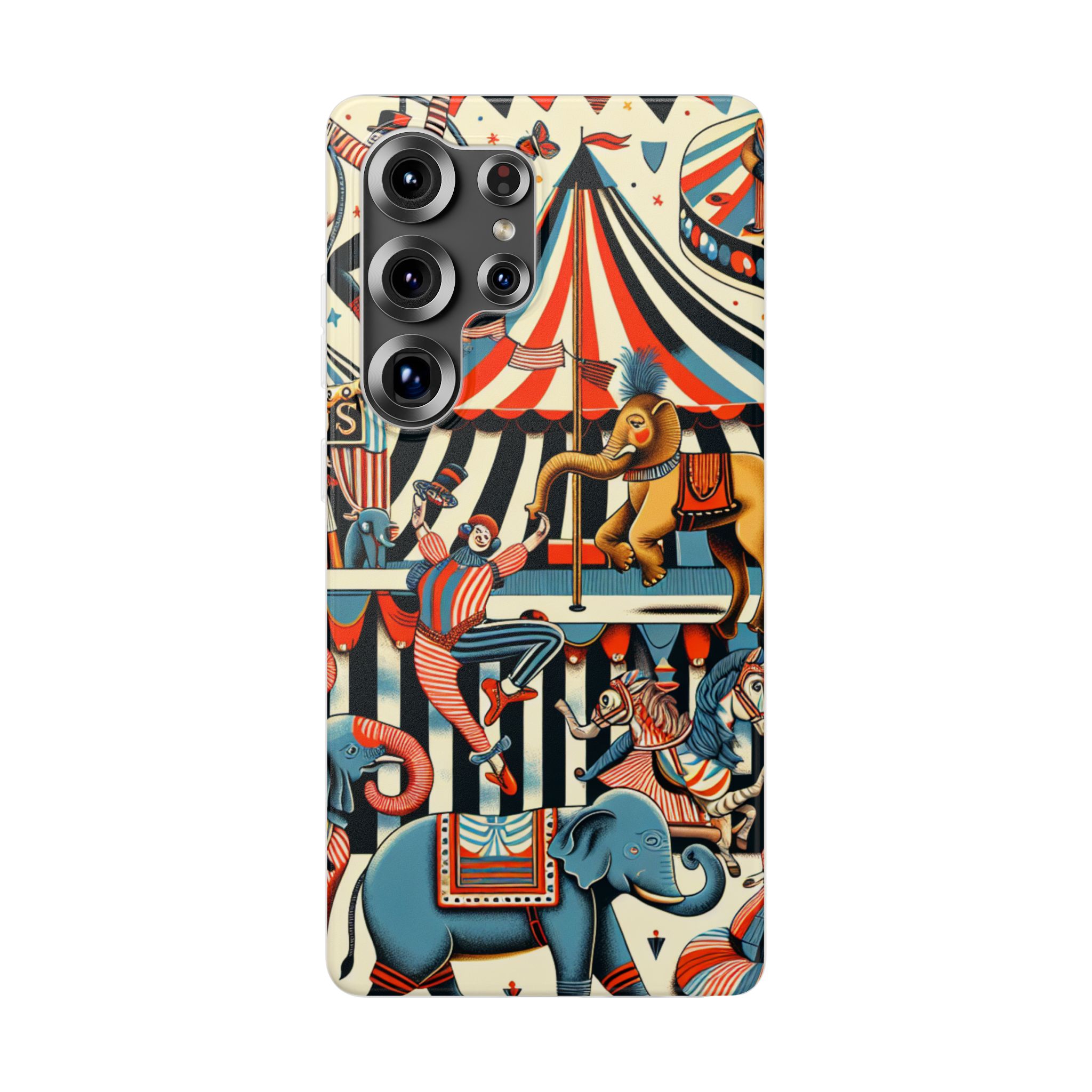 Circus Adventure Trendy Resistant Flexi Phone Back Case - Image 4