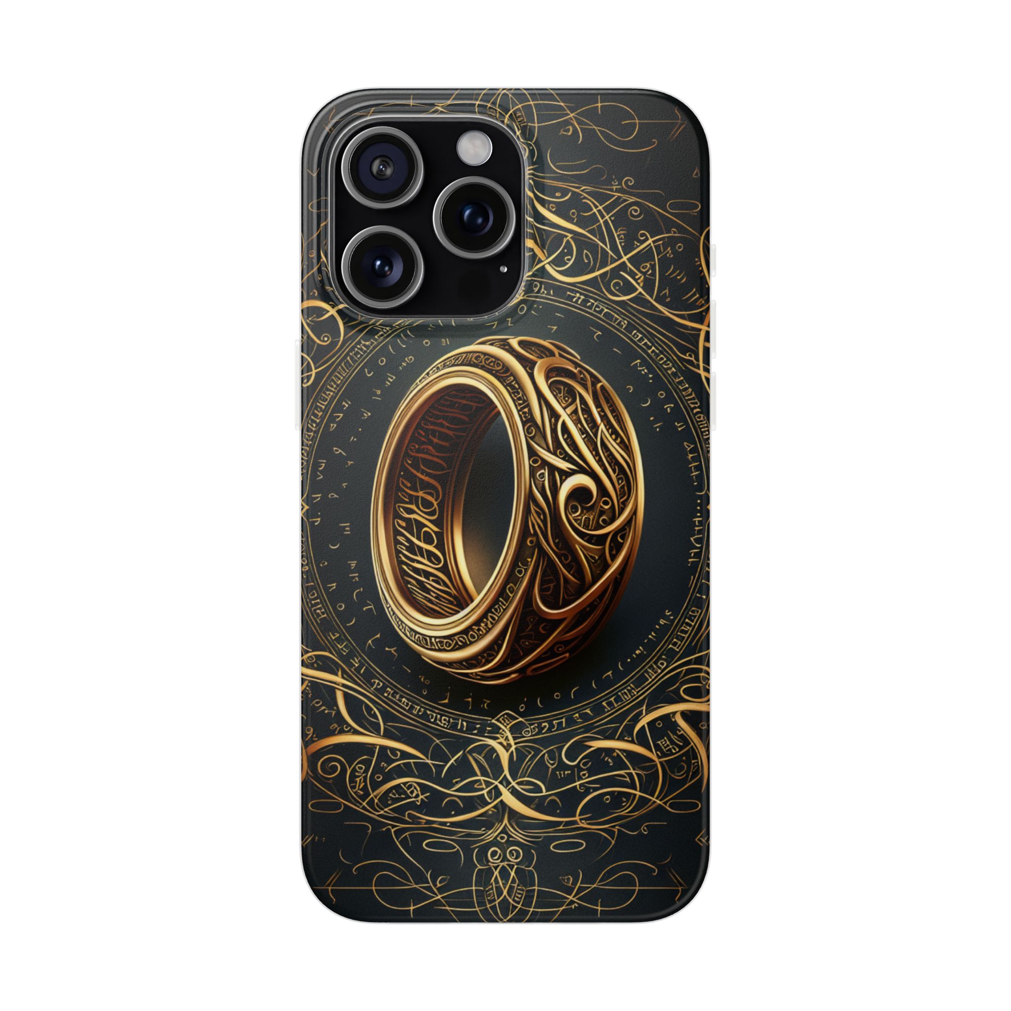 The Golden Ring Trendy Resistant Flexi Phone Back Case - Image 4