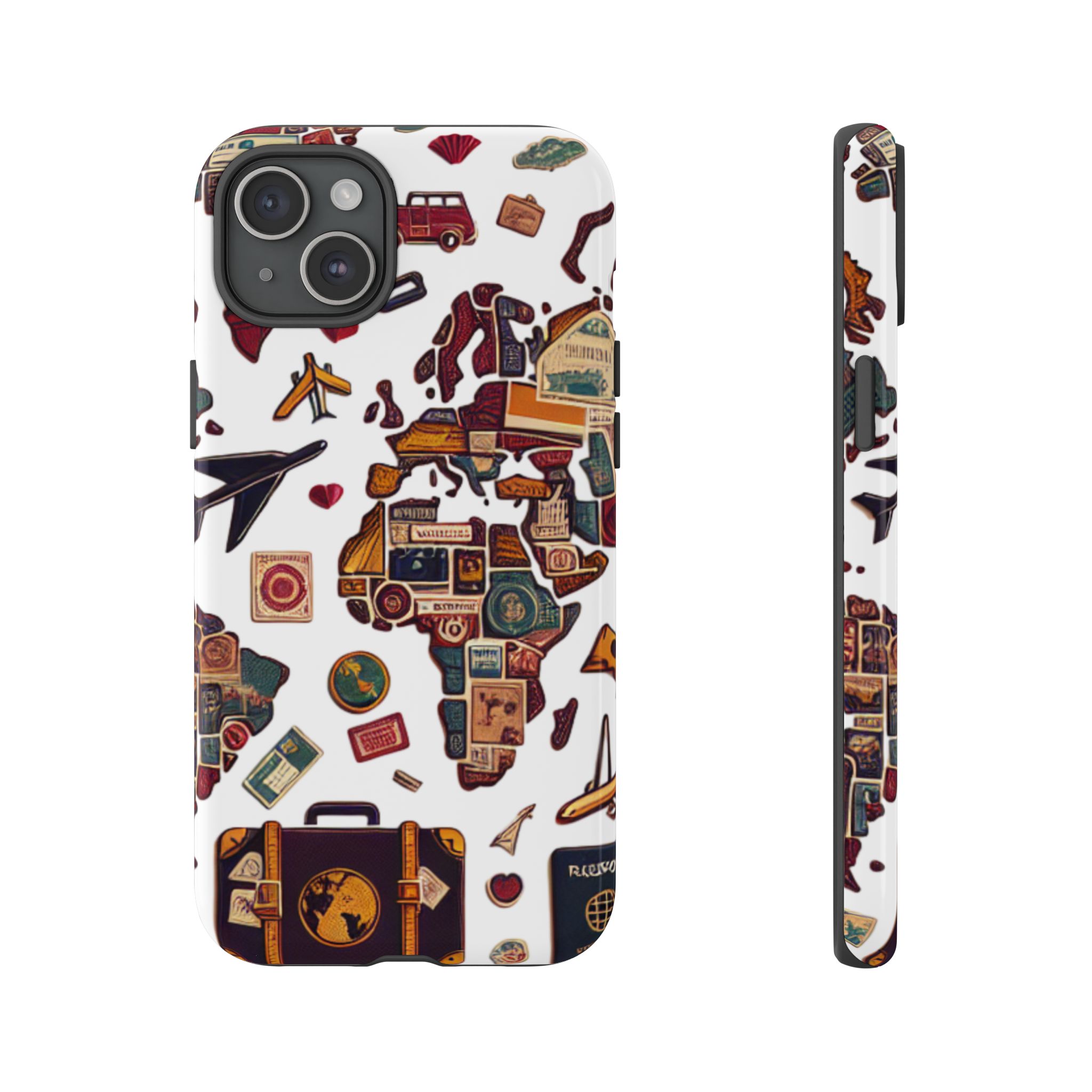 World Travel Trendy Sleek Resistant Tough Phone Case - Image 9
