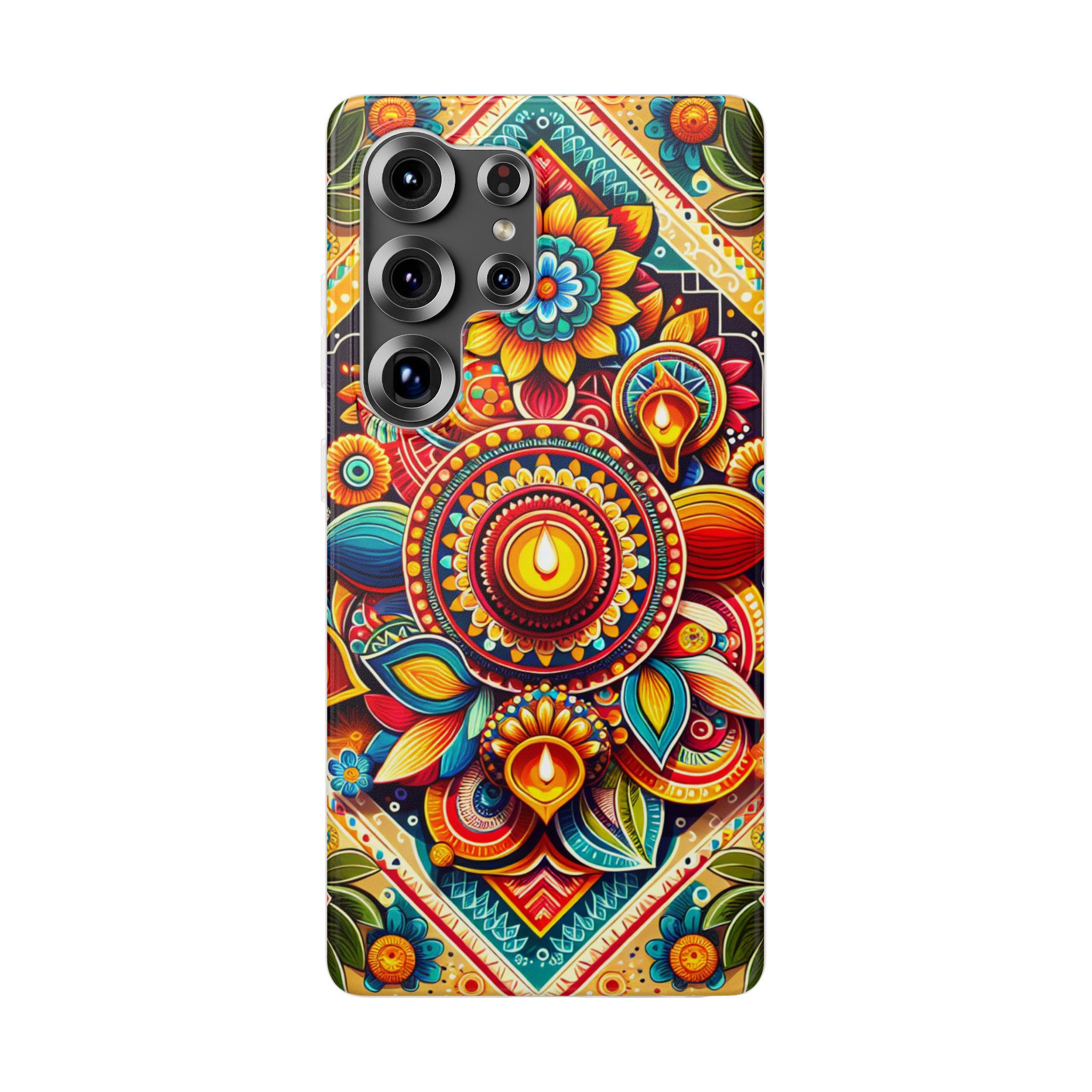 Festival Celebration Trendy Resistant Flexi Phone Back Case - Image 4