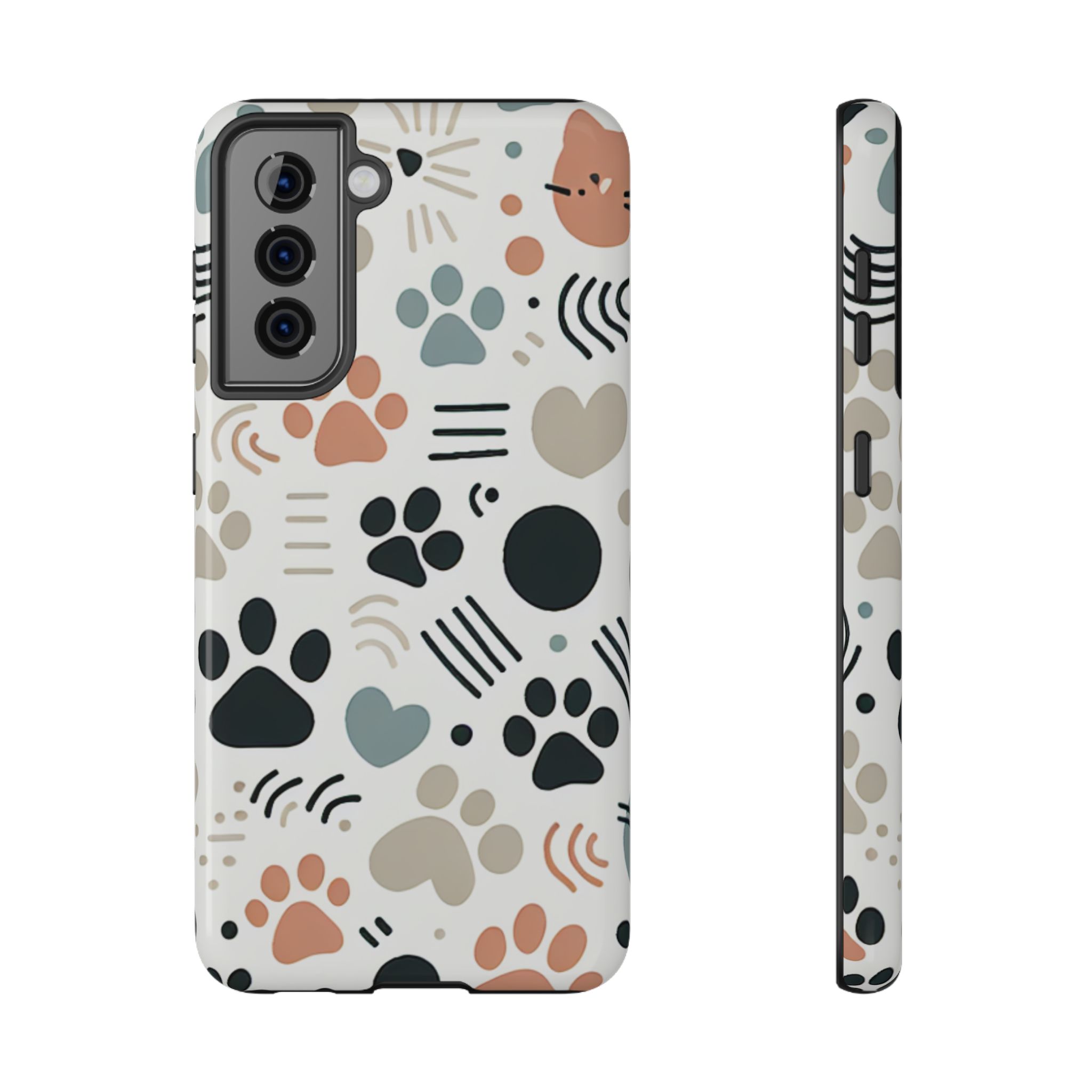 Animal Footprints Fun Impact-Resistant Phone Back Case - Image 3