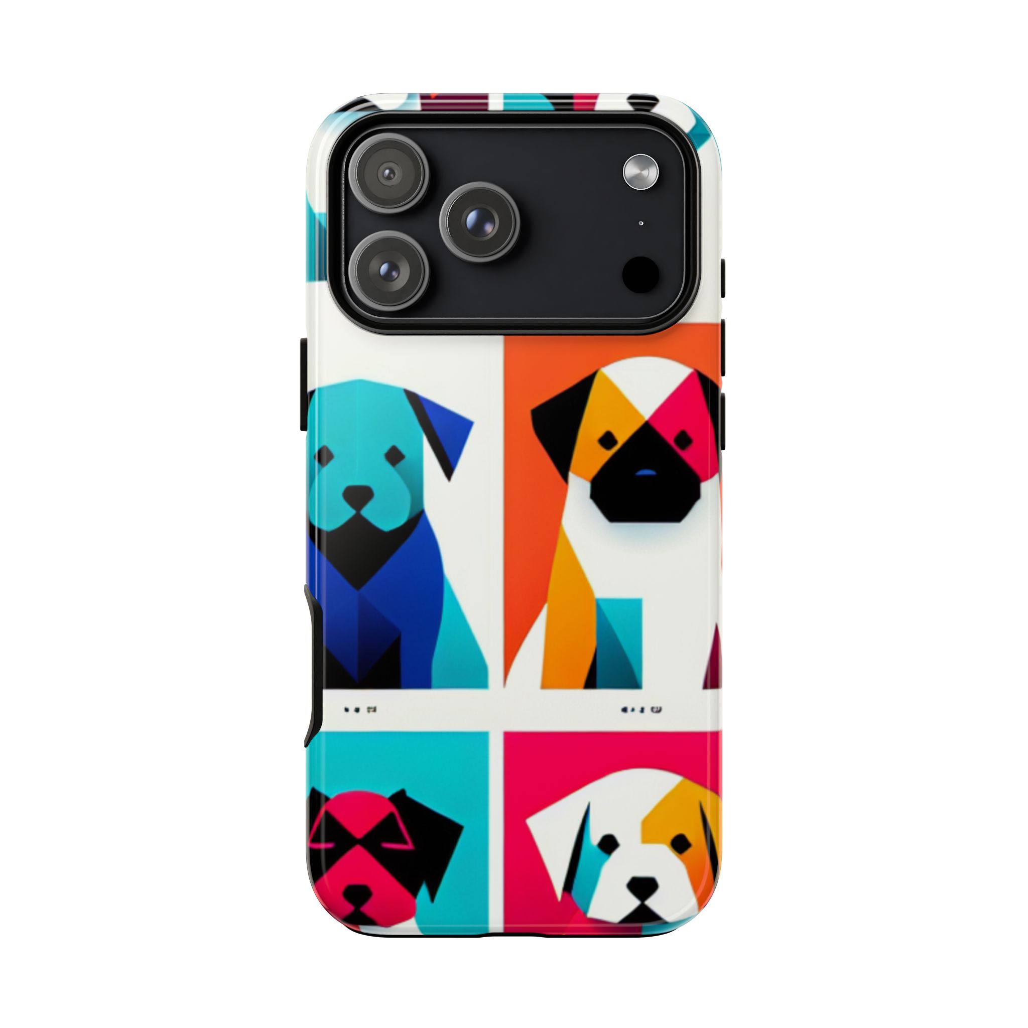 Cute 3D Dogs Trendy Resistant Tough Phone Case - Image 2