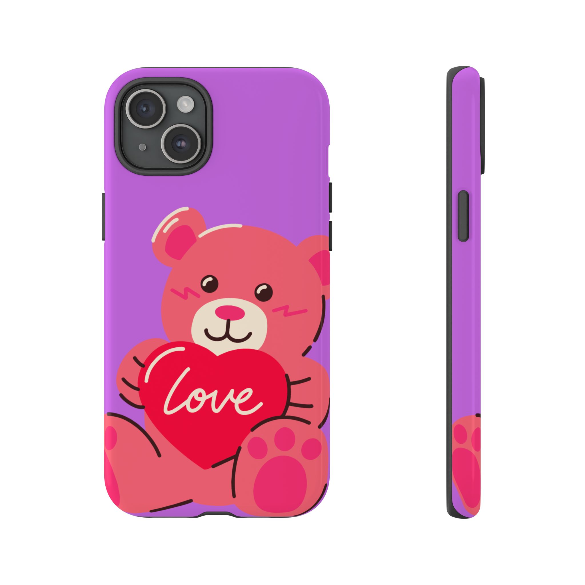 Teddy Love Forever Resistant Trendy Tough Phone Case - Image 9