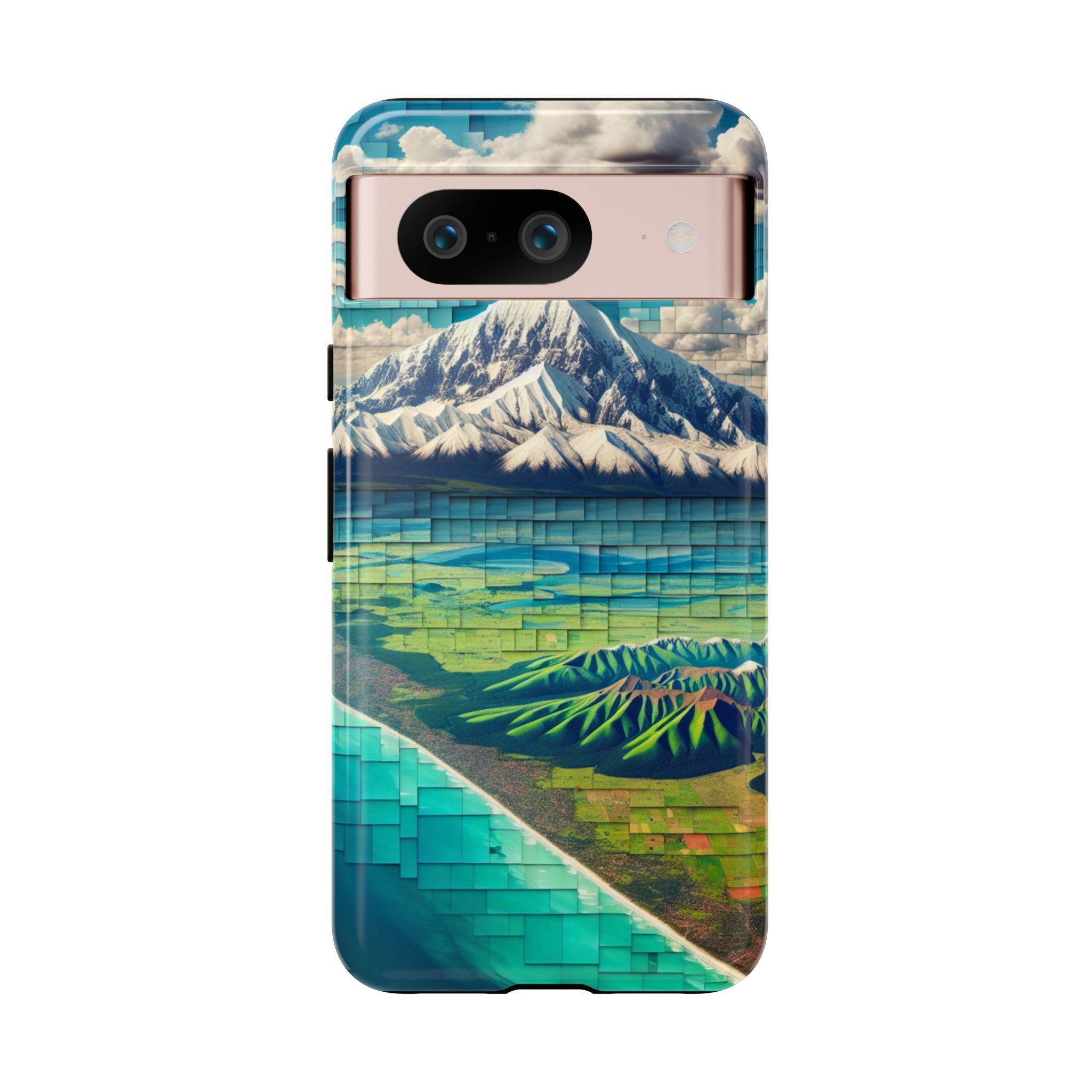 Landscape Collage Art Trendy Sleek Resistant Tough Phone Case - Image 5