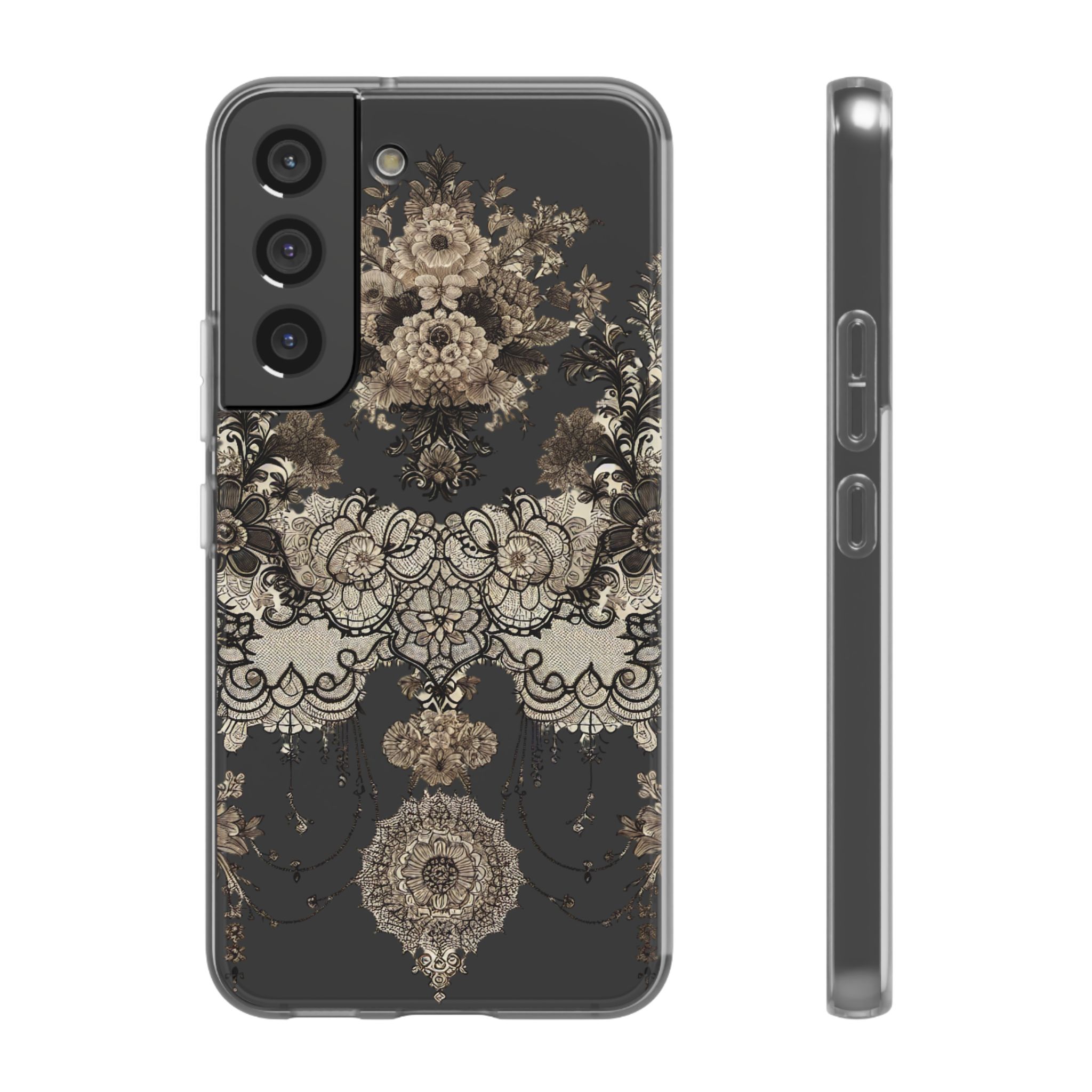 Floral Ornament Trendy Resistant Flexi Phone Back Case - Image 5