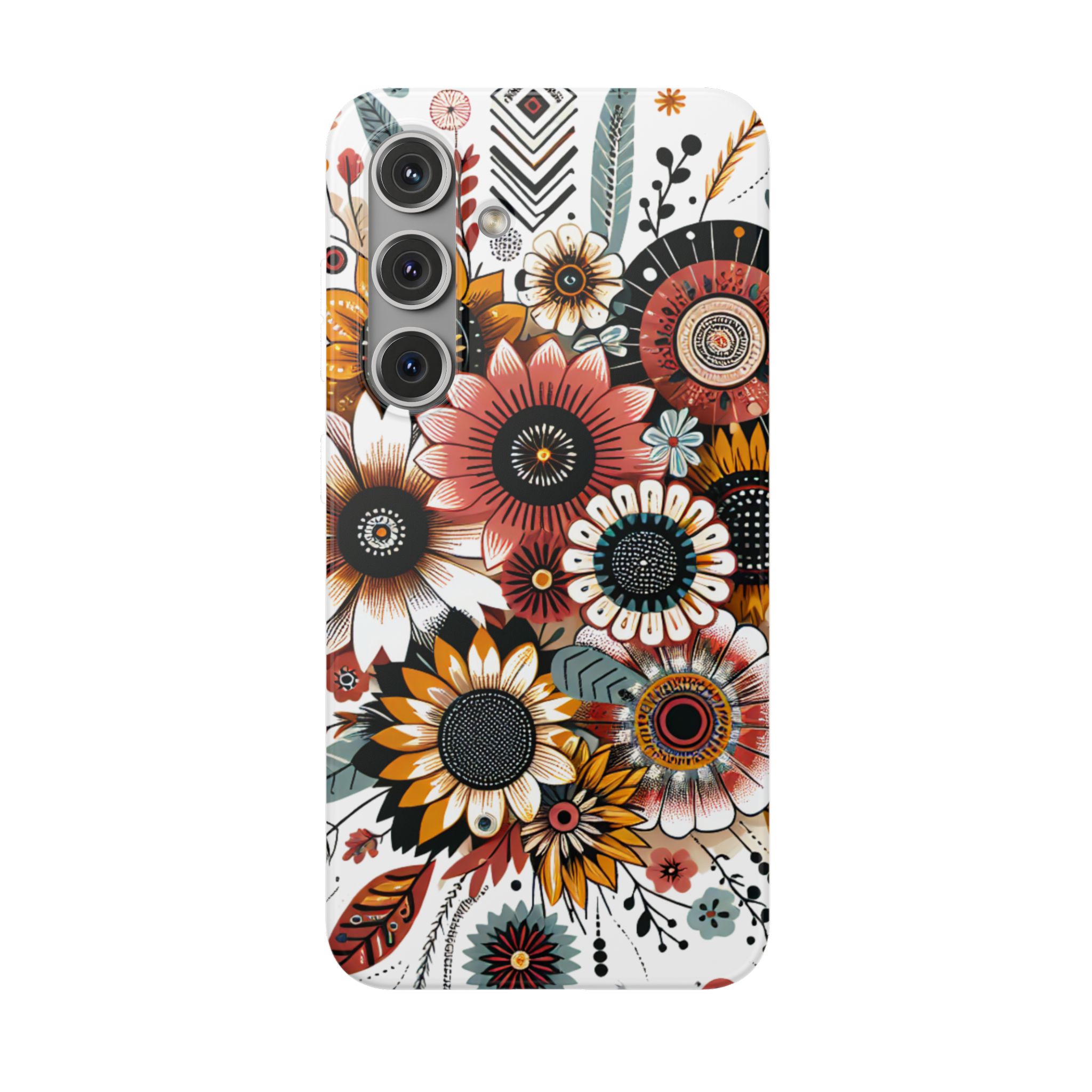 Floral Artistic Bouquet Trendy Resistant Flexi Phone Back Case - Image 7