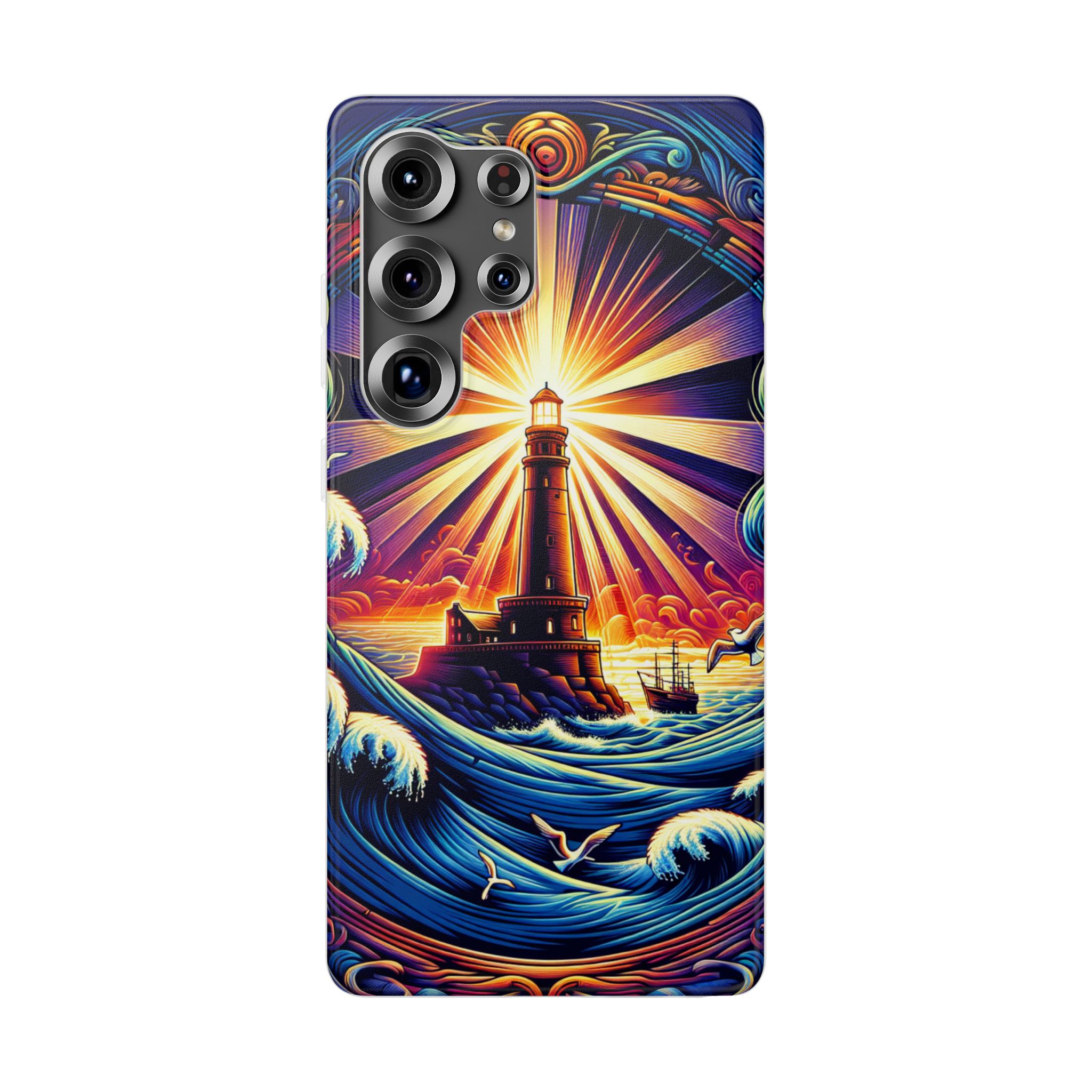Majestic Lighthouse Trendy Resistant Flexi Phone Back Case