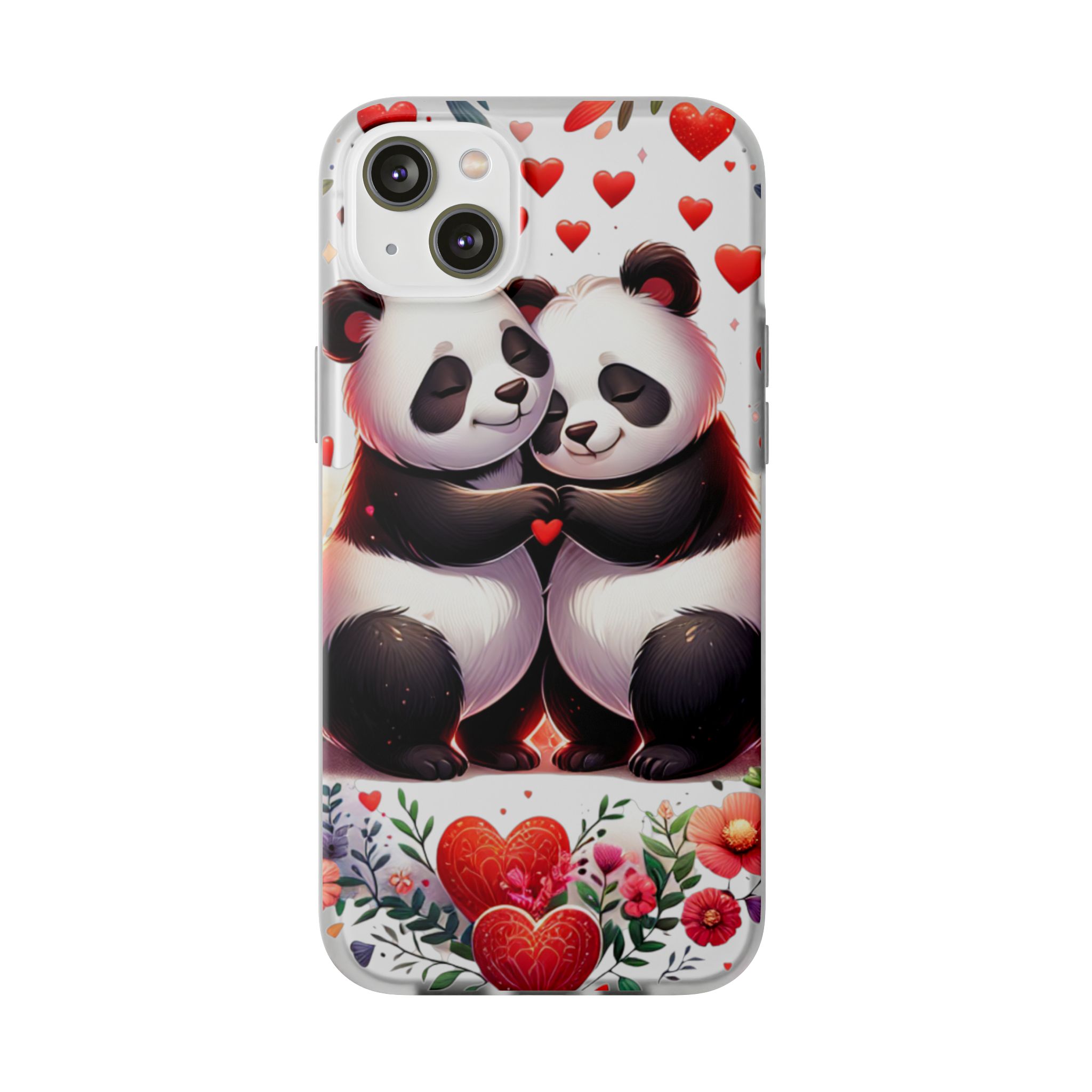 Panda Love Trendy Resistant Flexi Phone Back Case - Image 6