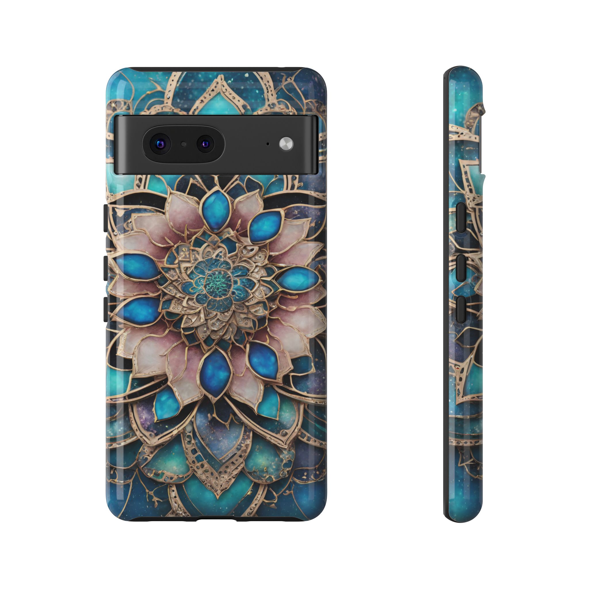 Candle Theme Mandala Resistant Trendy Tough Phone Case - Image 4