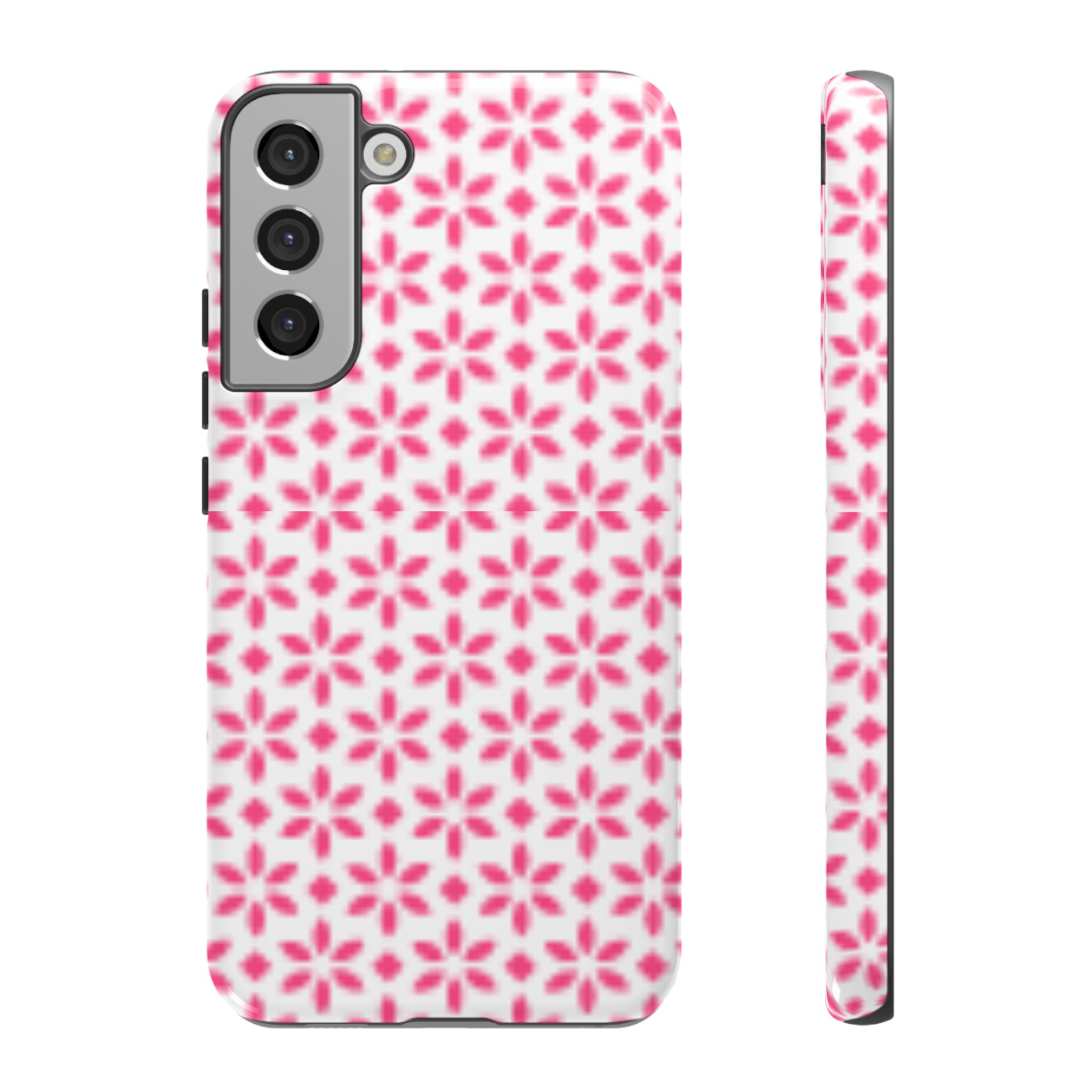 Flower Pattern Print Trendy Resistant Tough Phone Case - Image 6