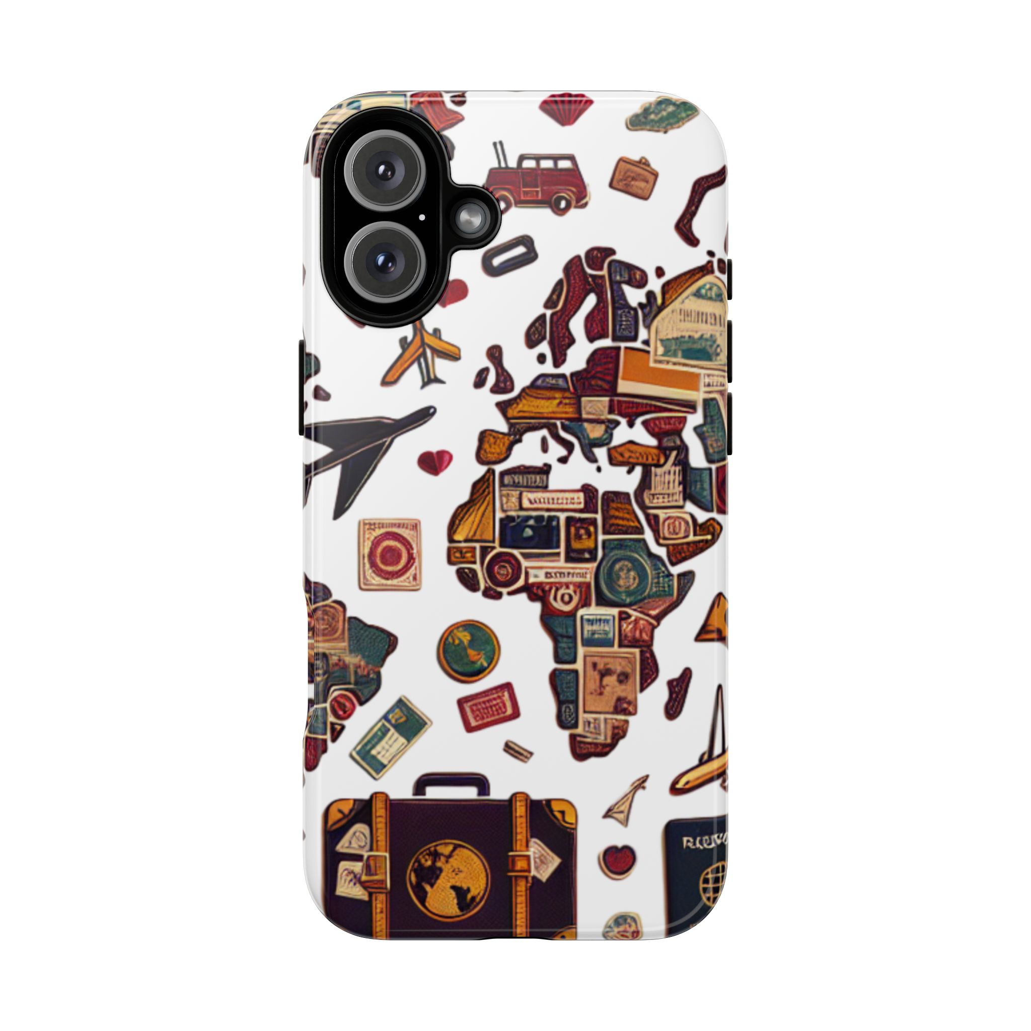 World Travel Trendy Sleek Resistant Tough Phone Case - Image 3