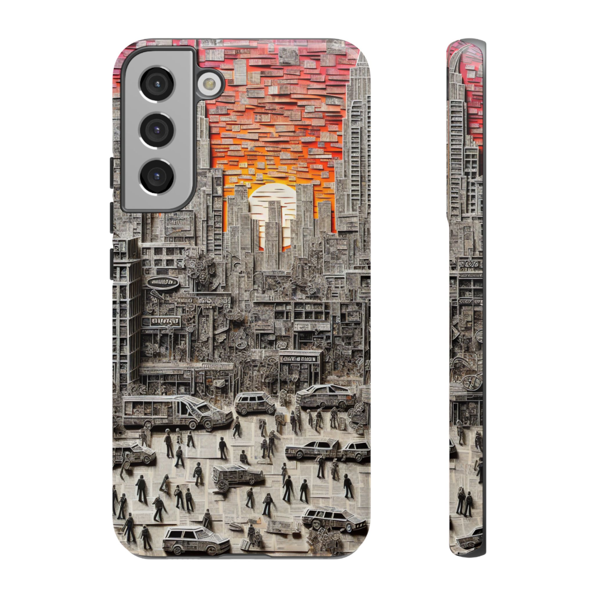 Paper Art Scenary Resistant Trendy Tough Phone Case - Image 5