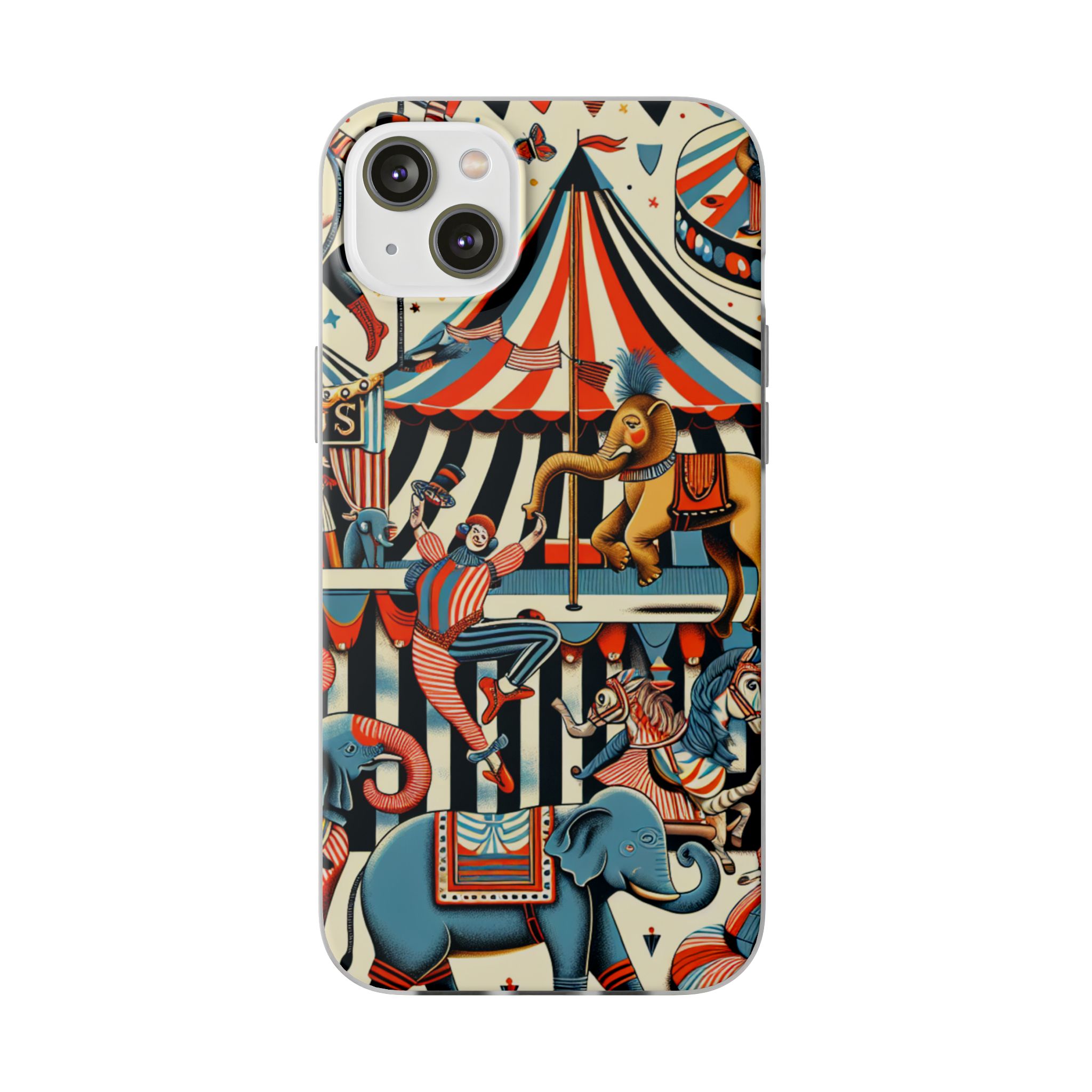 Circus Adventure Trendy Resistant Flexi Phone Back Case - Image 6