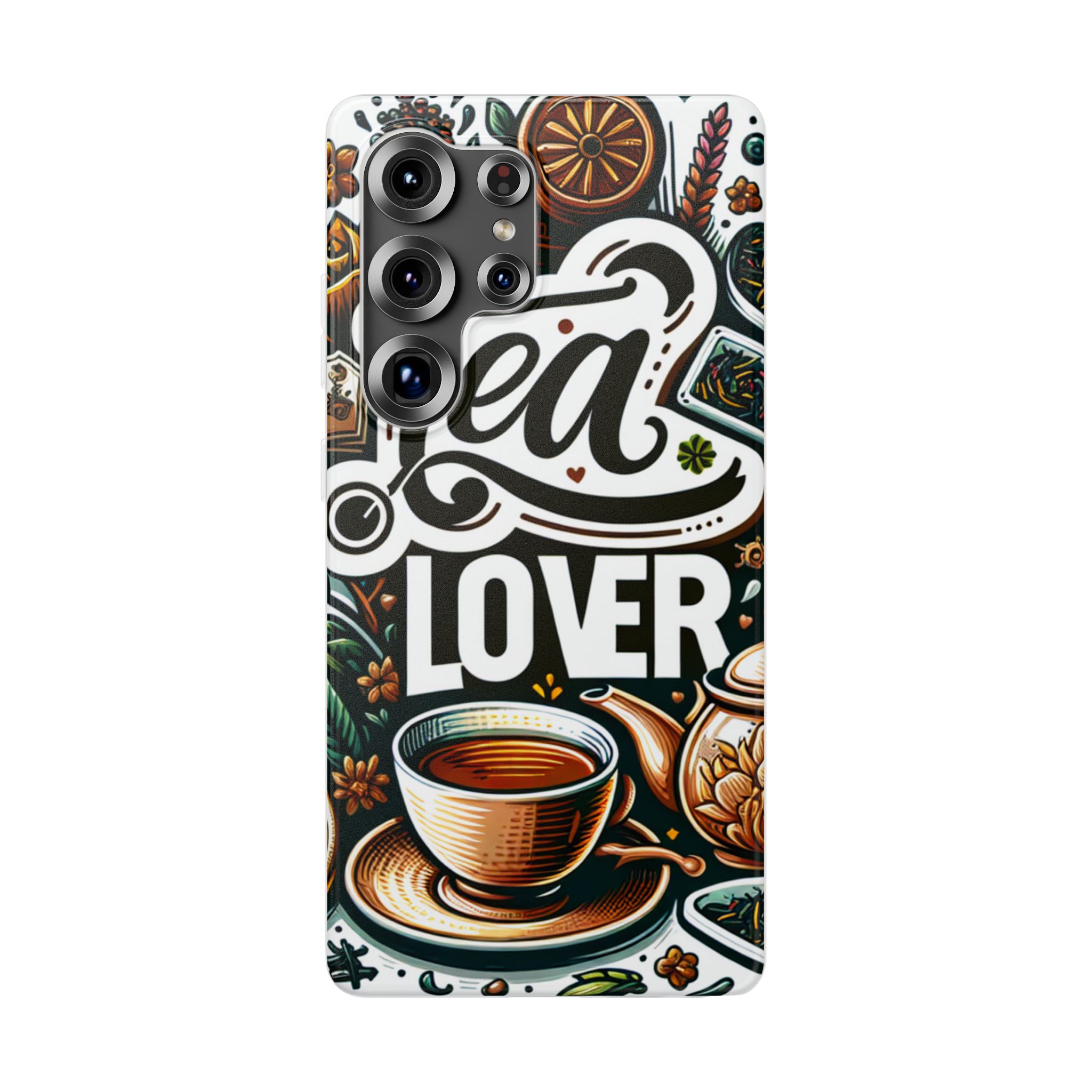 Tea Lover Trendy Resistant Flexi Phone Back Case - Image 2