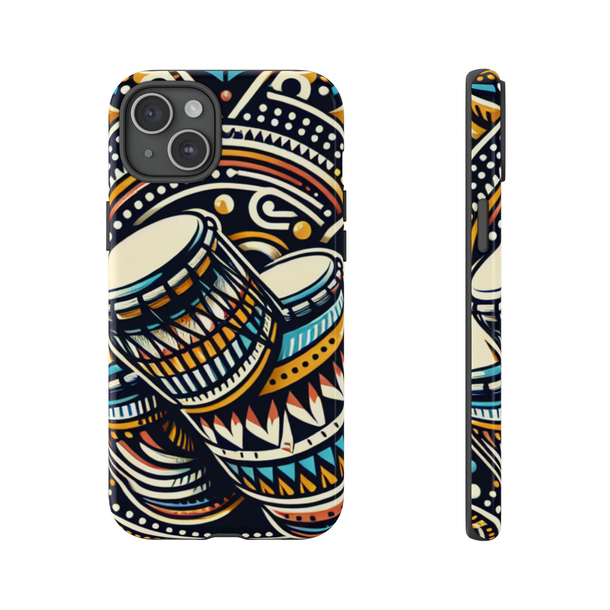 Artistic Drums Resistant Trendy Tough Phone Case - Image 9