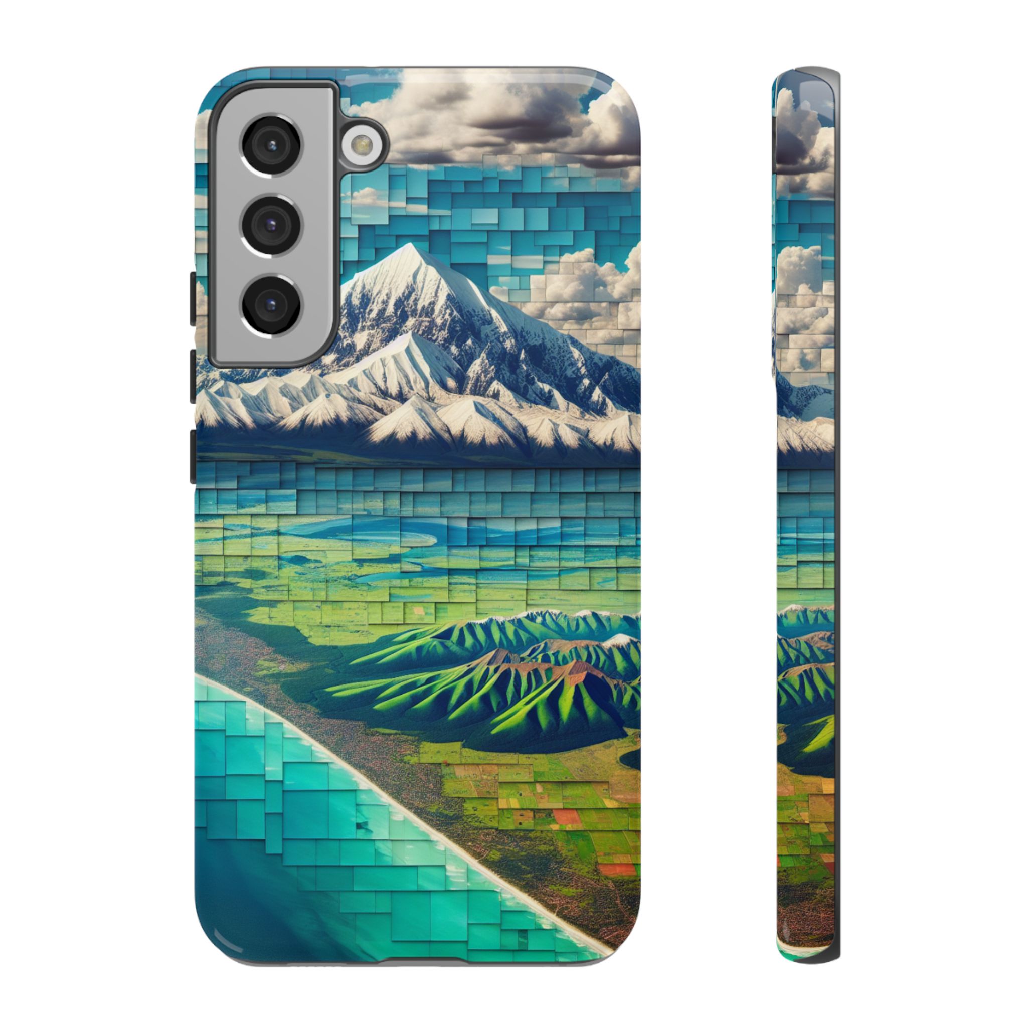 Landscape Collage Art Trendy Sleek Resistant Tough Phone Case - Image 7