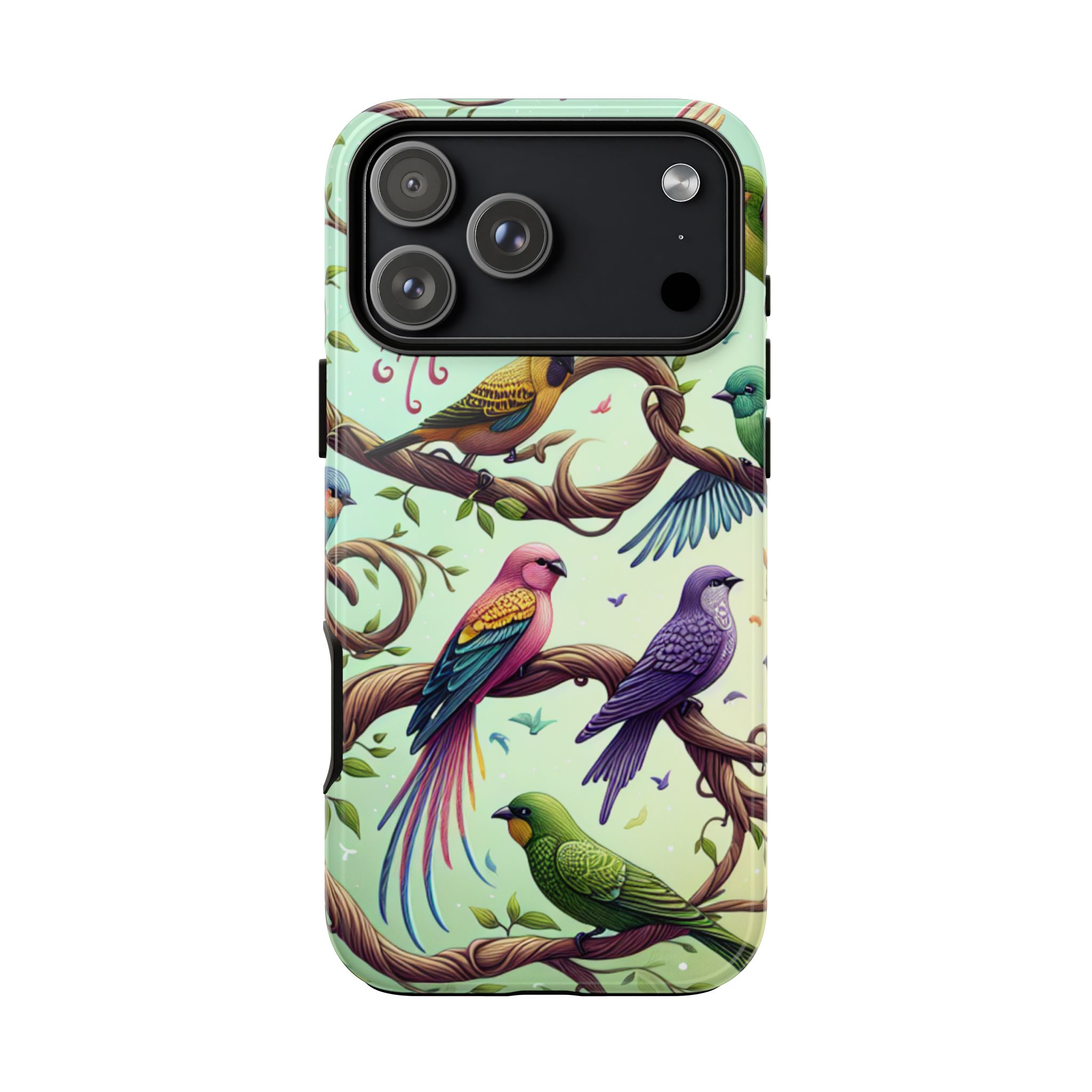 Birds On Branches Resistant Trendy Tough Phone Case - Image 2