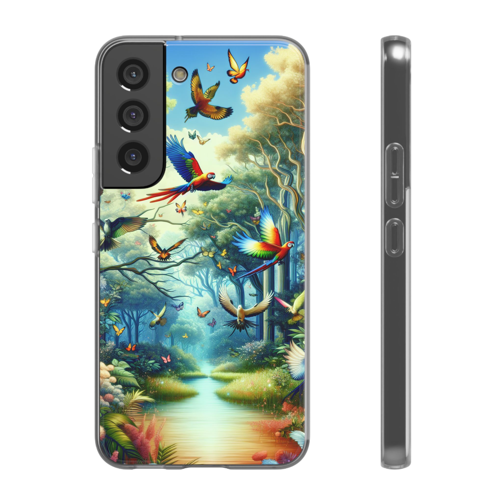 Birds Wild World Trendy Resistant Flexi Phone Back Case - Image 5