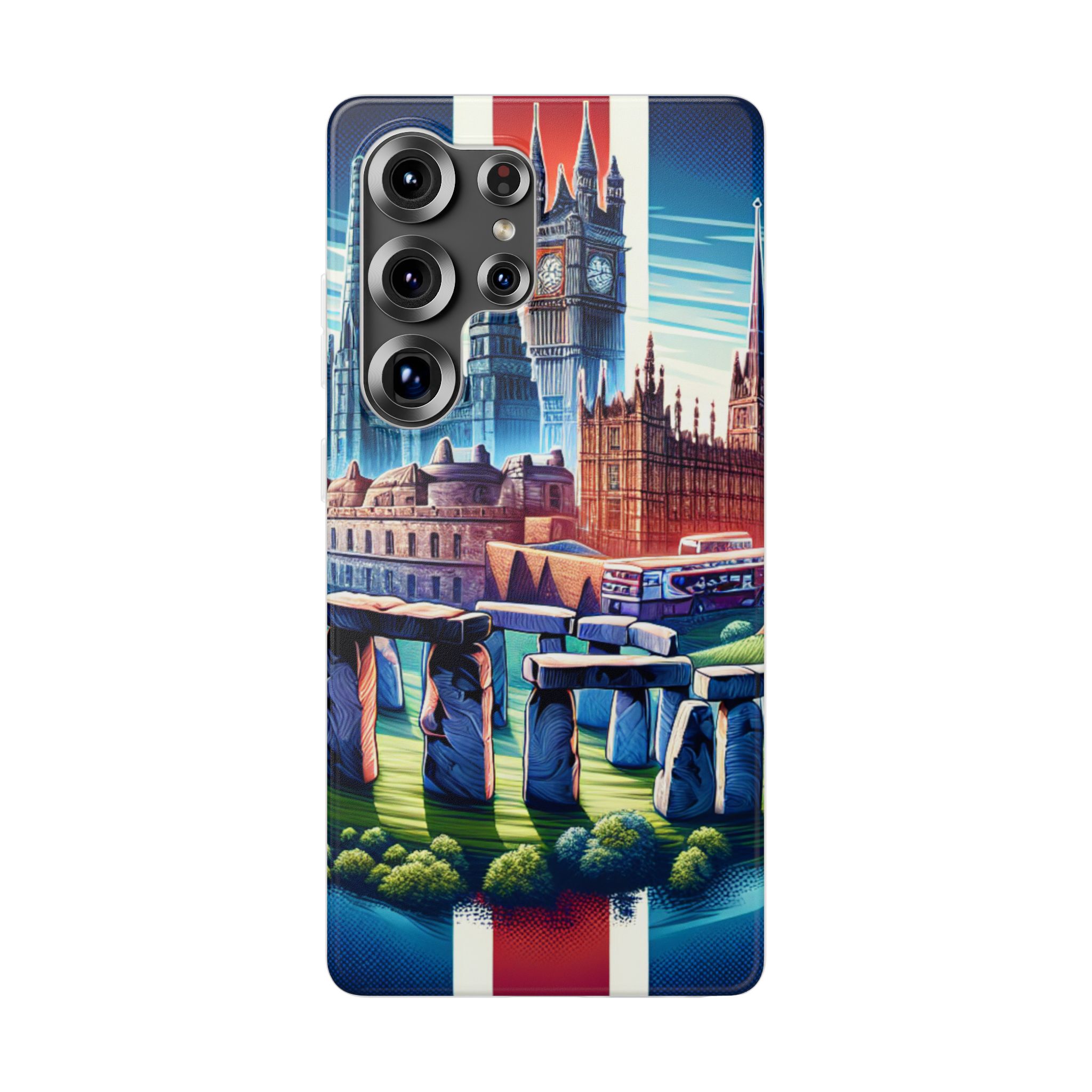 UK Art & Culture Printed Trendy Resistant Flexi Case - Image 2
