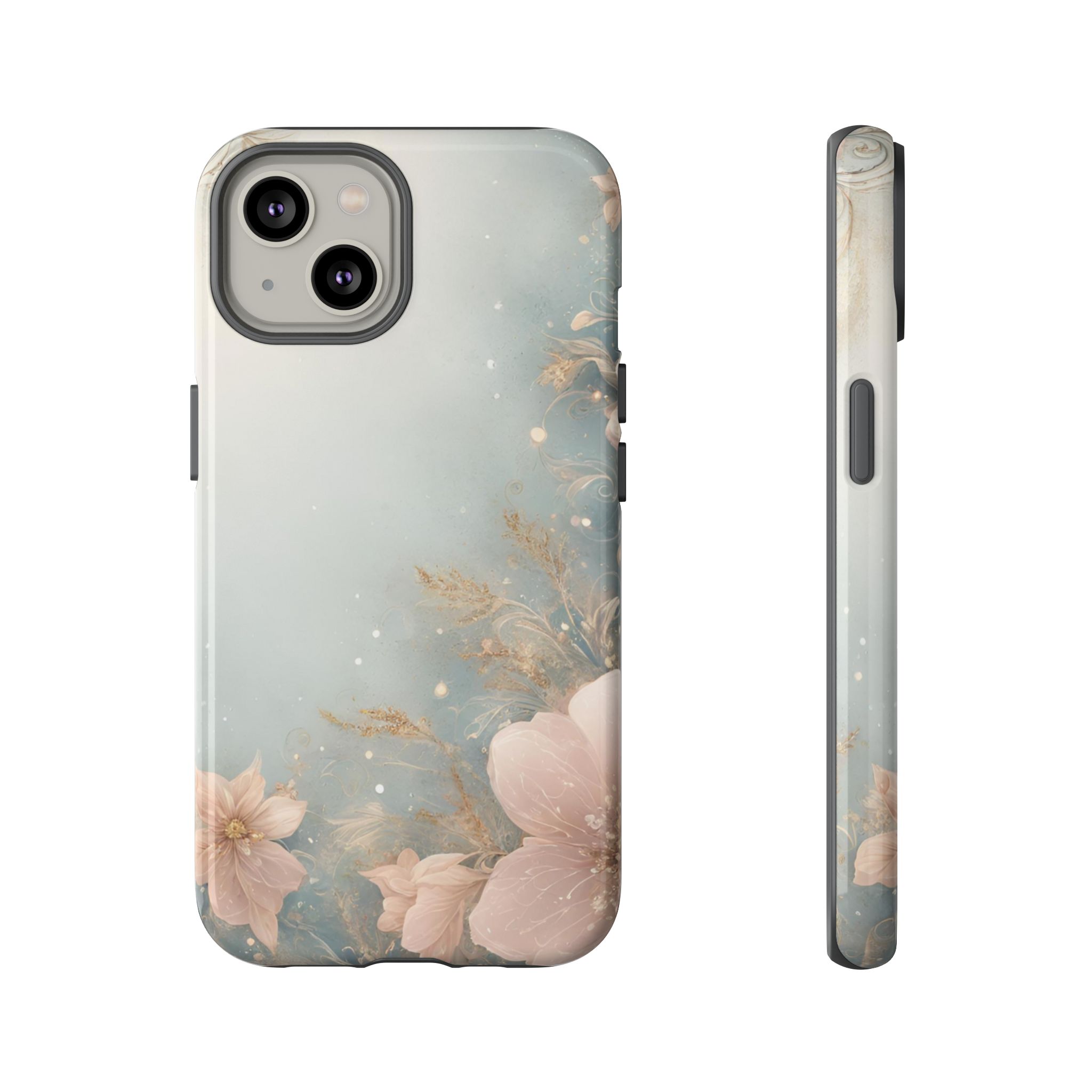 Floral Sparkling Resistant Trendy Tough Phone Case - Image 7