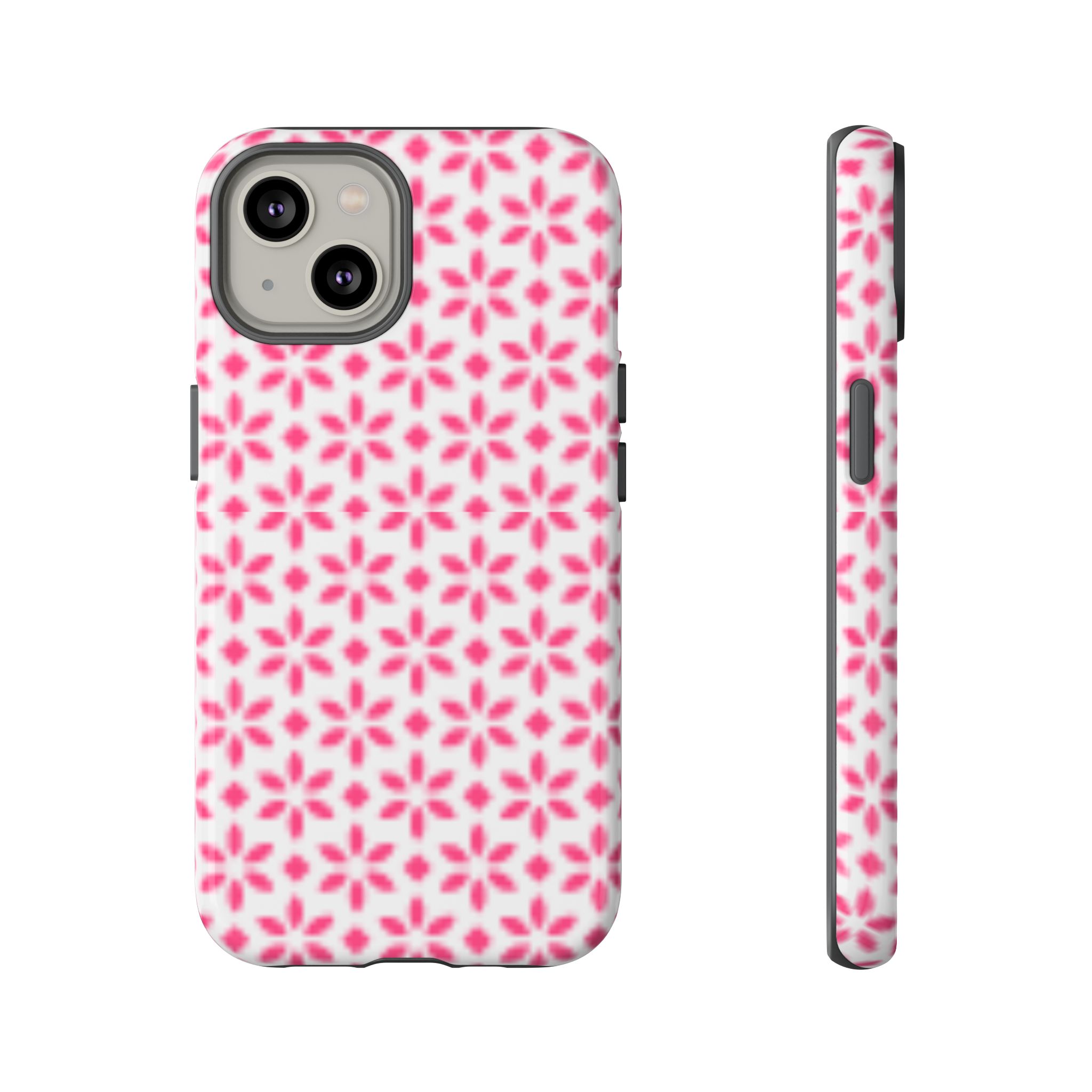 Flower Pattern Print Trendy Resistant Tough Phone Case - Image 7