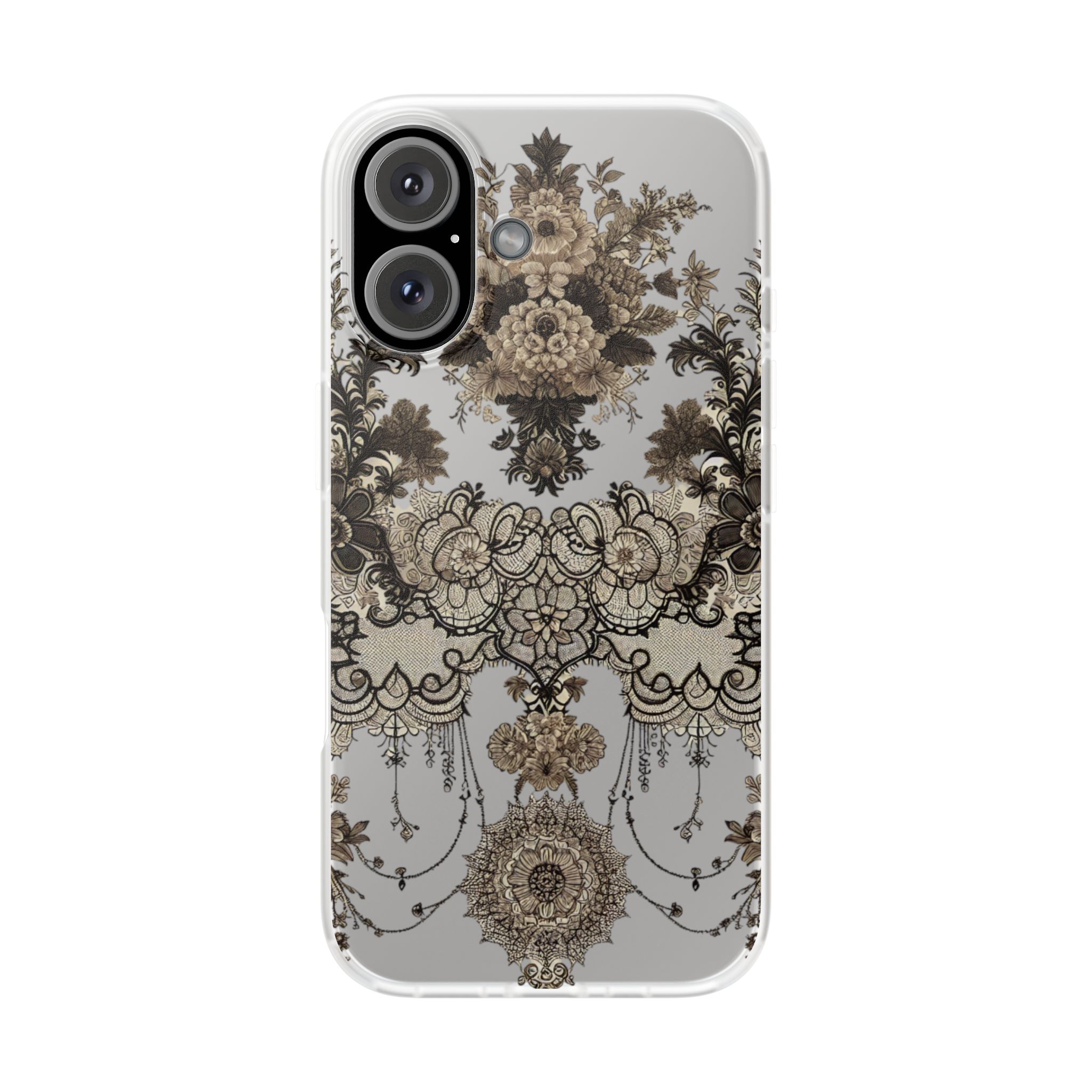 Floral Ornament Trendy Resistant Flexi Phone Back Case - Image 2