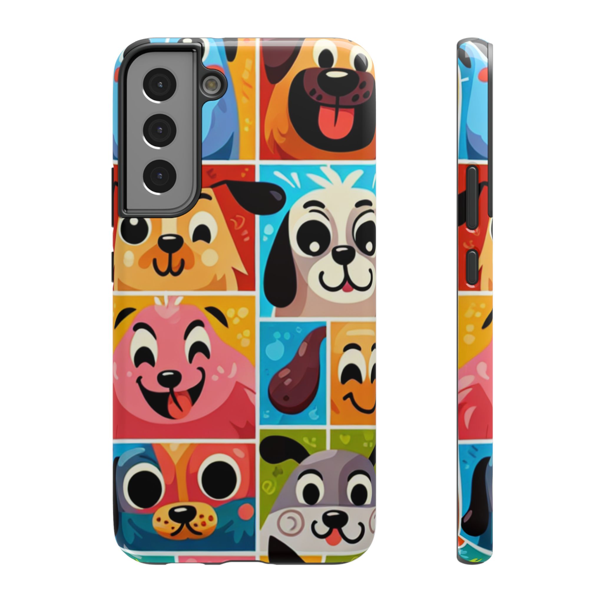 Funny Animal Faces Impact-Resistant Phone Back Case - Image 5